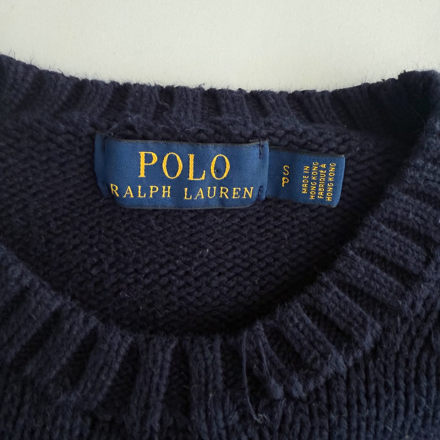 Ralph Lauren Spell Out Heavy Knit - Small