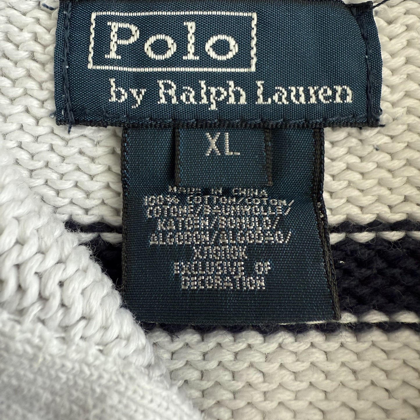 Ralph Lauren Striped Quarter Zip - Small