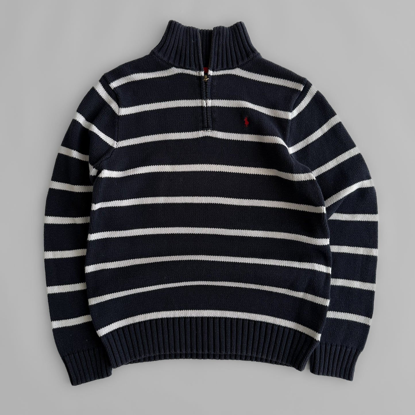 Ralph Lauren Striped Quarter Zip - Small