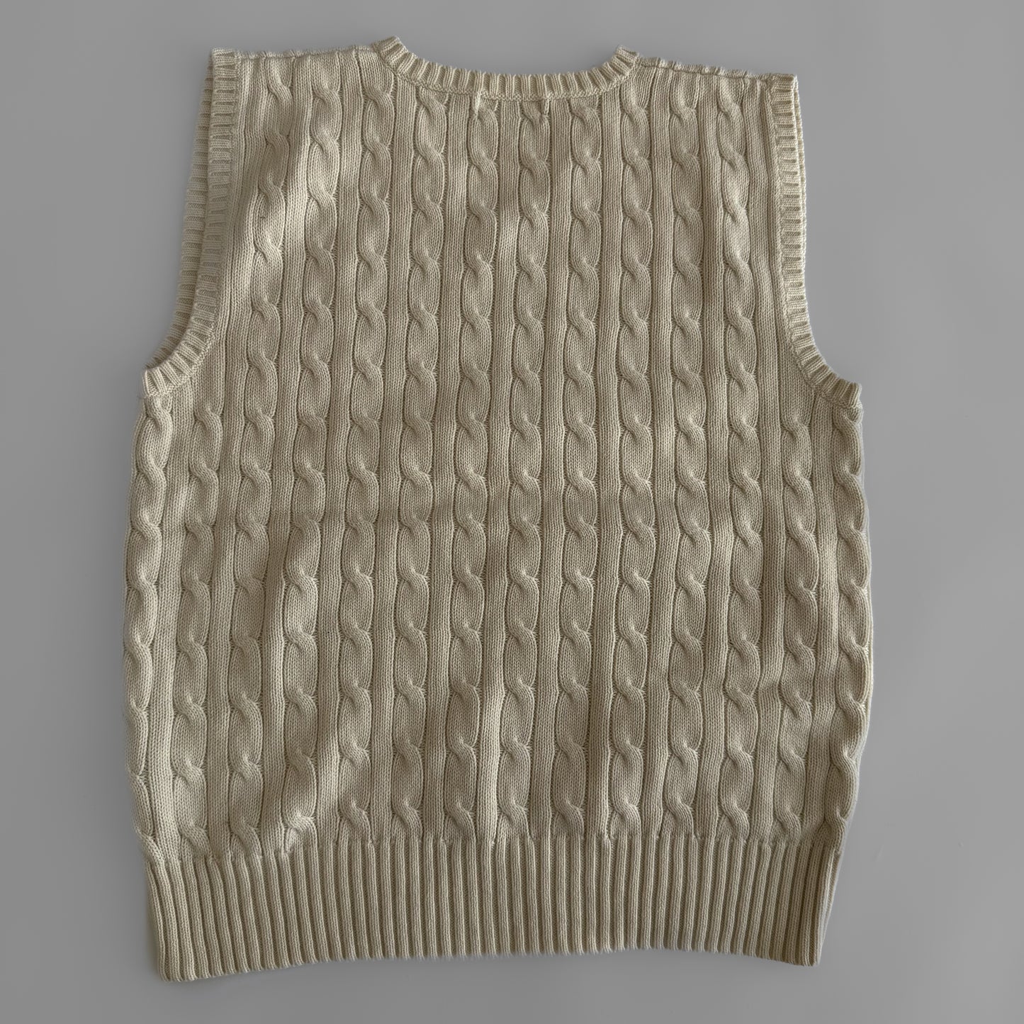 Ralph Lauren Cable Knit Vest - Medium
