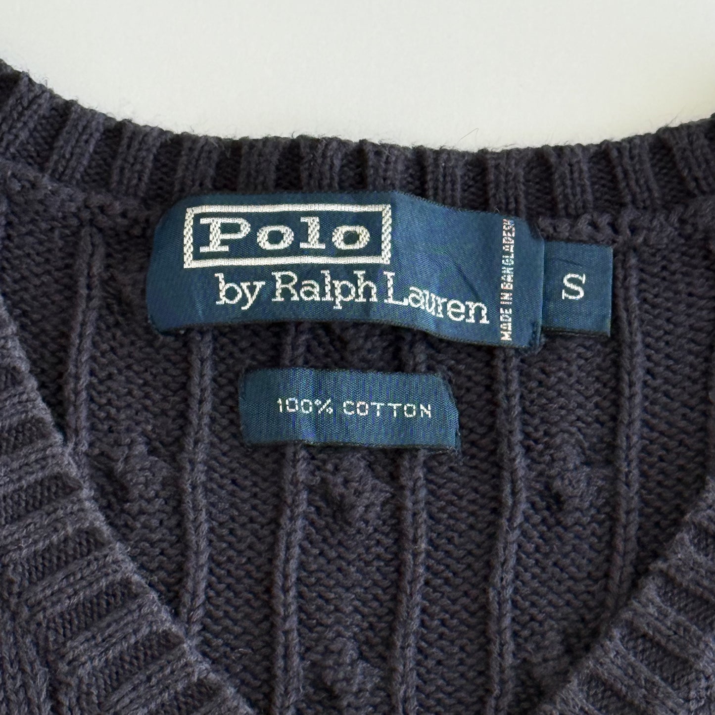 Ralph Lauren Cable Knit Vest - Small
