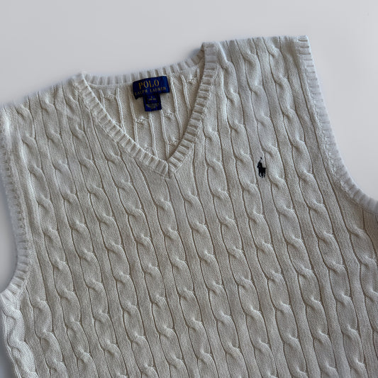 Ralph Lauren Cable Knit Vest - Medium