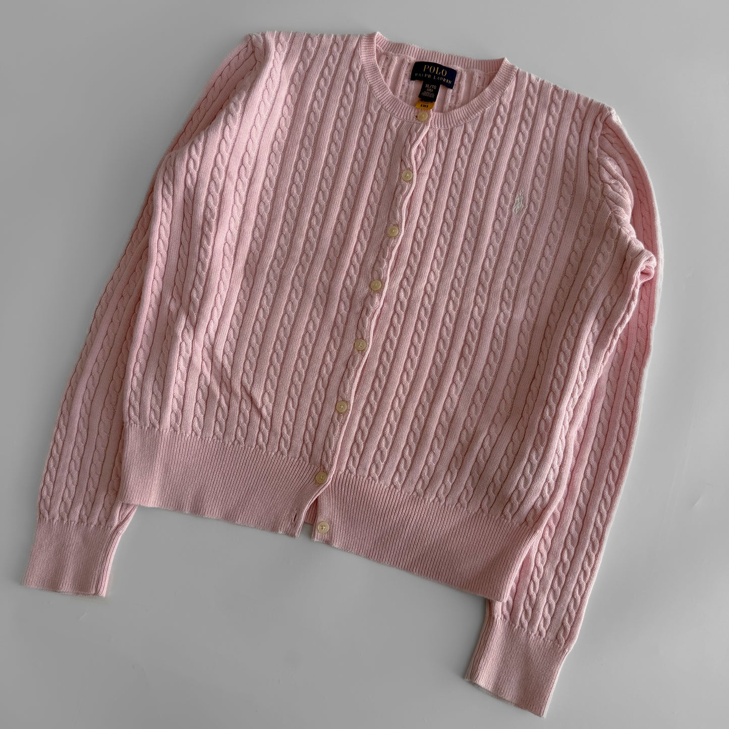 Ralph Lauren Cable Knit Cardigan - Small