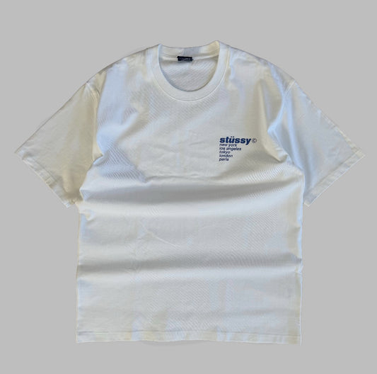 00s Rare Stussy Strawberry T-Shirt - Large