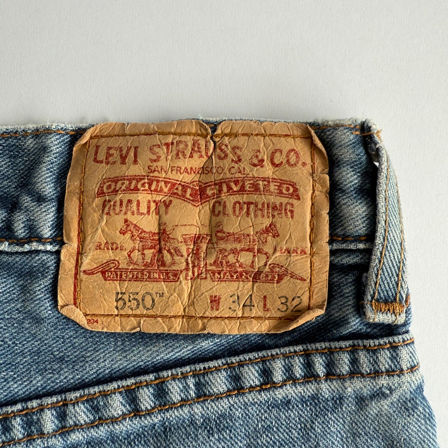 Rare Levis 550 Double Lined Jeans - 34”