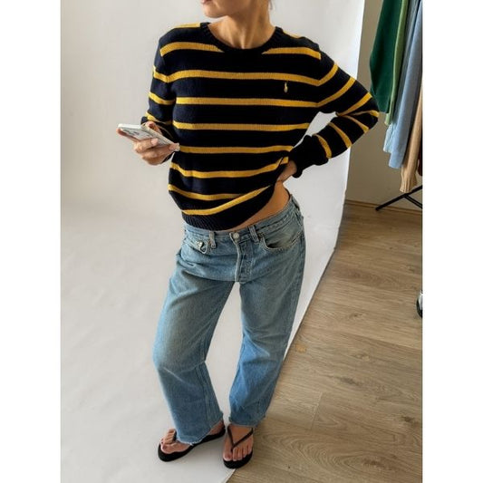 90s Polo Ralph Lauren Striped Heavy Knit - S
