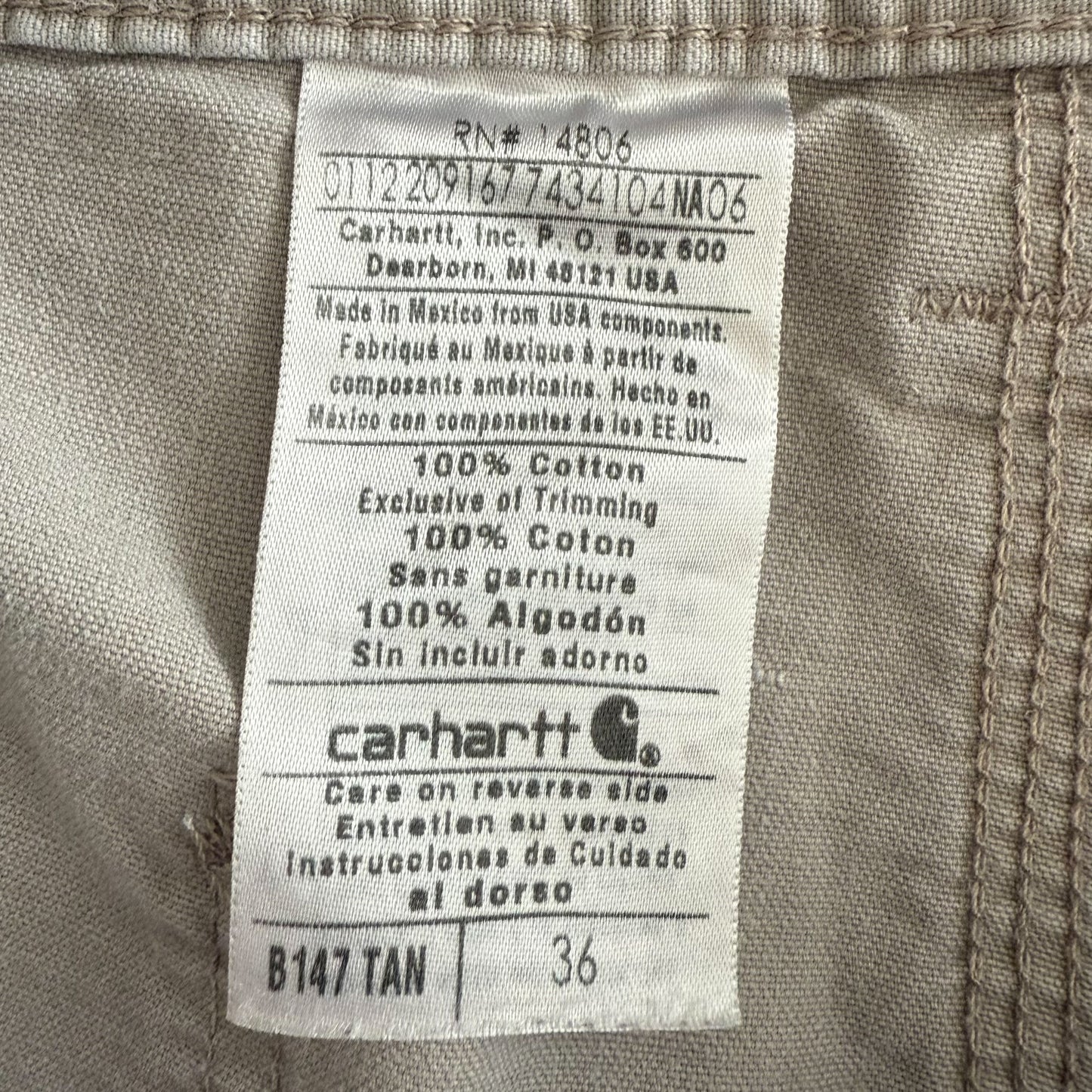Carhartt Carpenter Shorts - 36”