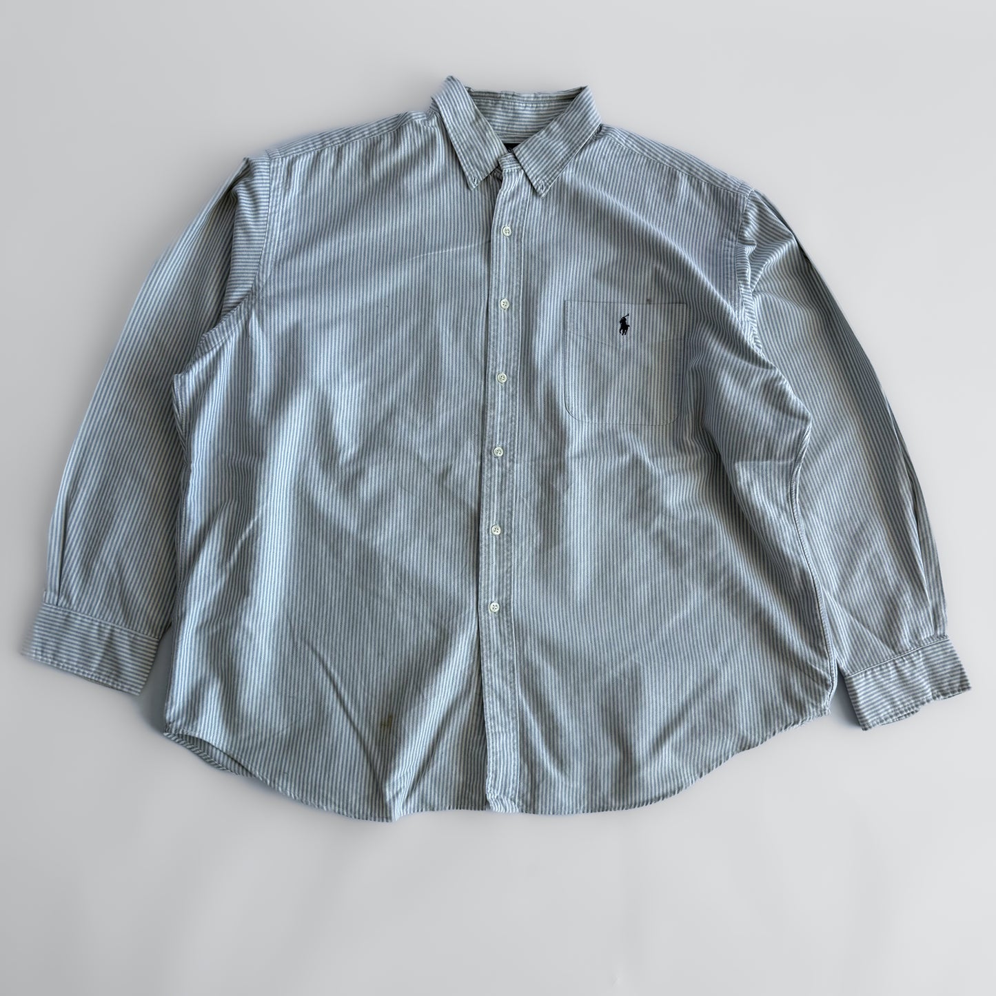Ralph Lauren Striped Button Up Shirt - XL