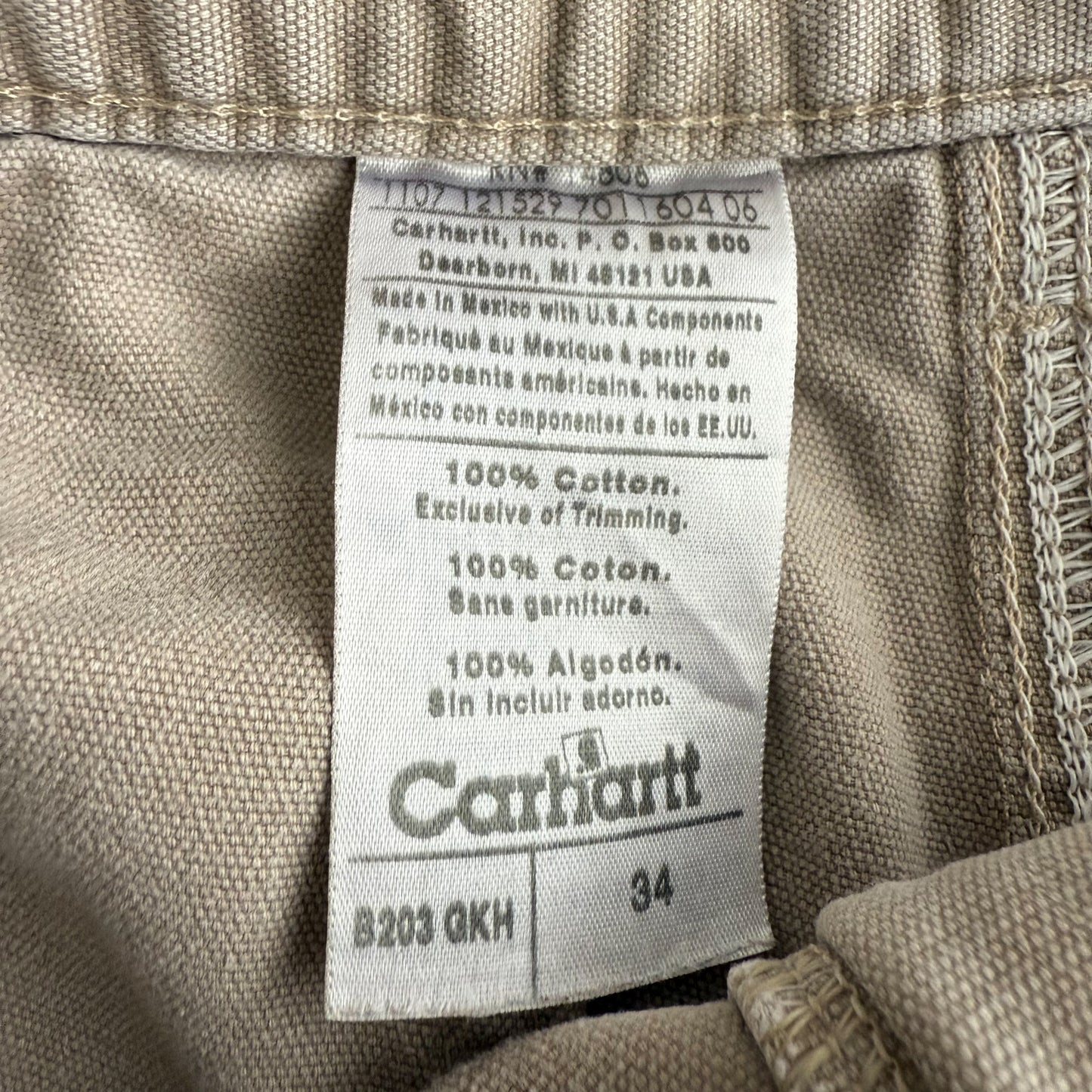 Carhartt Carpenter Shorts - 34”