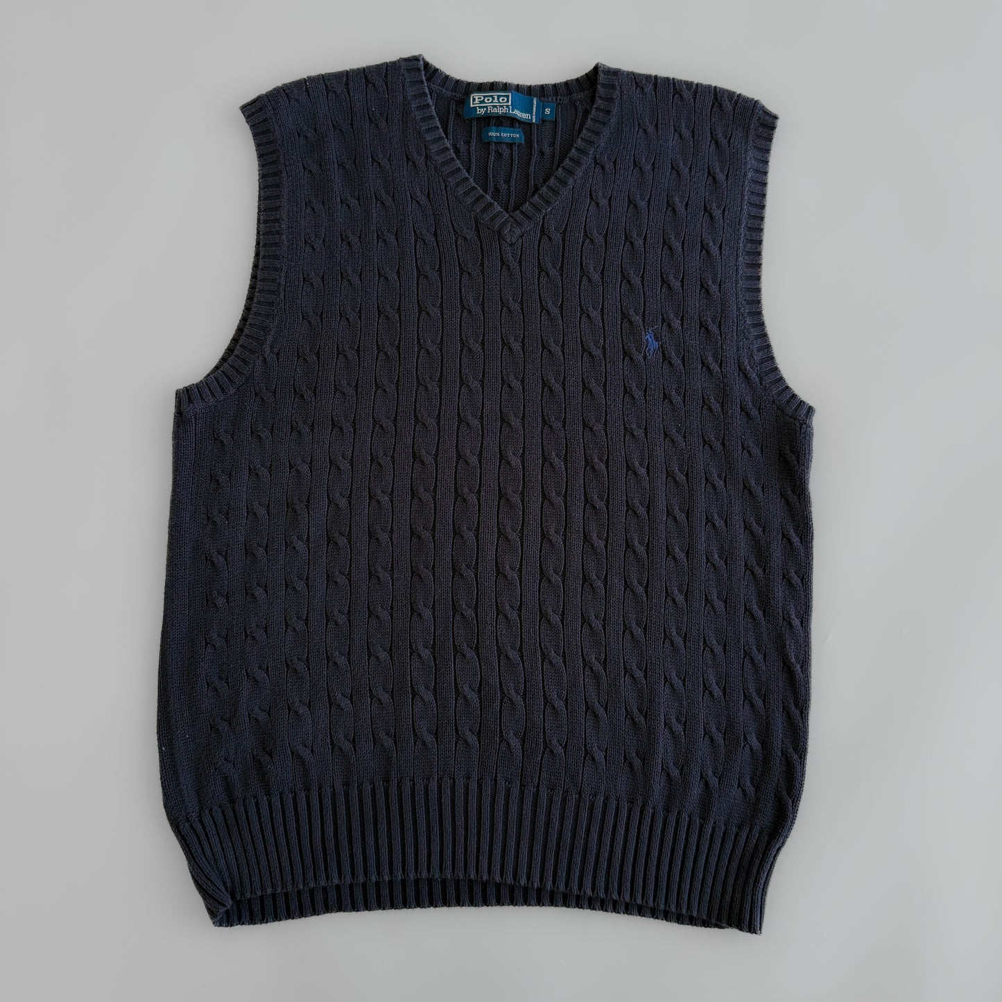 Ralph Lauren Cable Knit Vest - Small