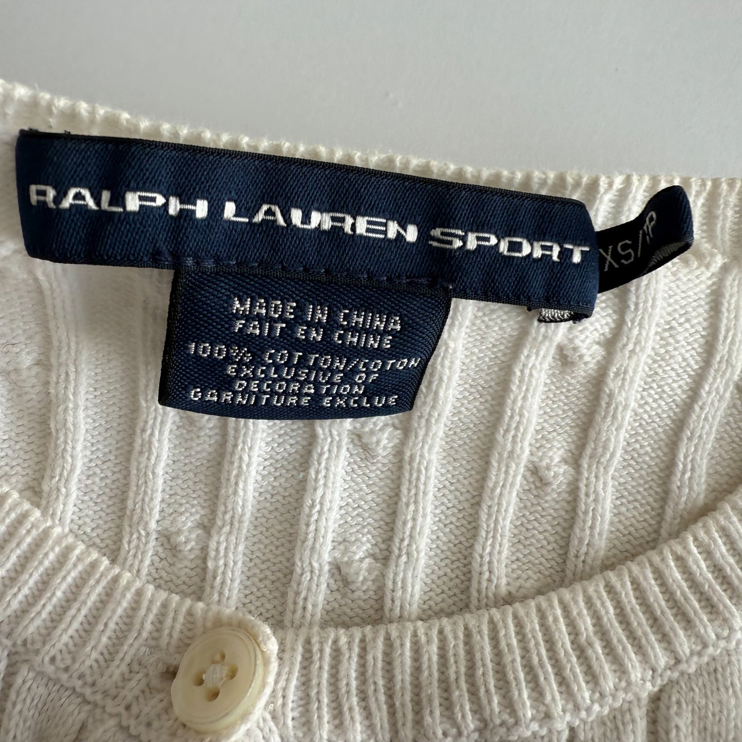 Ralph Lauren Cable Knit Cardigan - XS