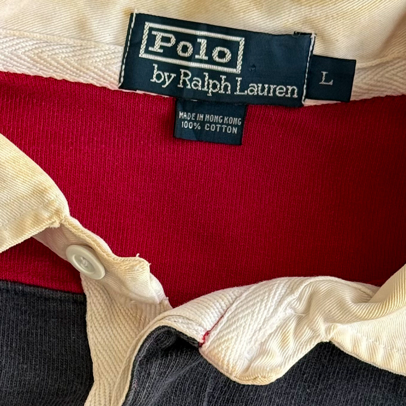Ralph Lauren Striped Rugby Shirt - Large