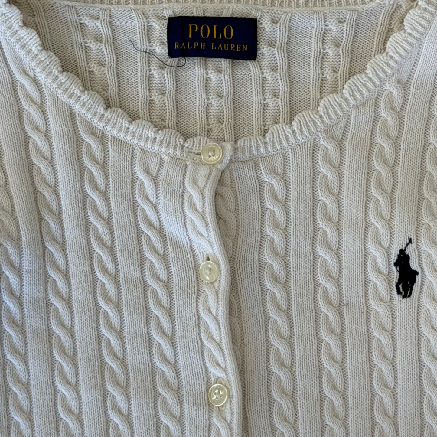 Ralph Lauren Cable Knit Cardigan - Large