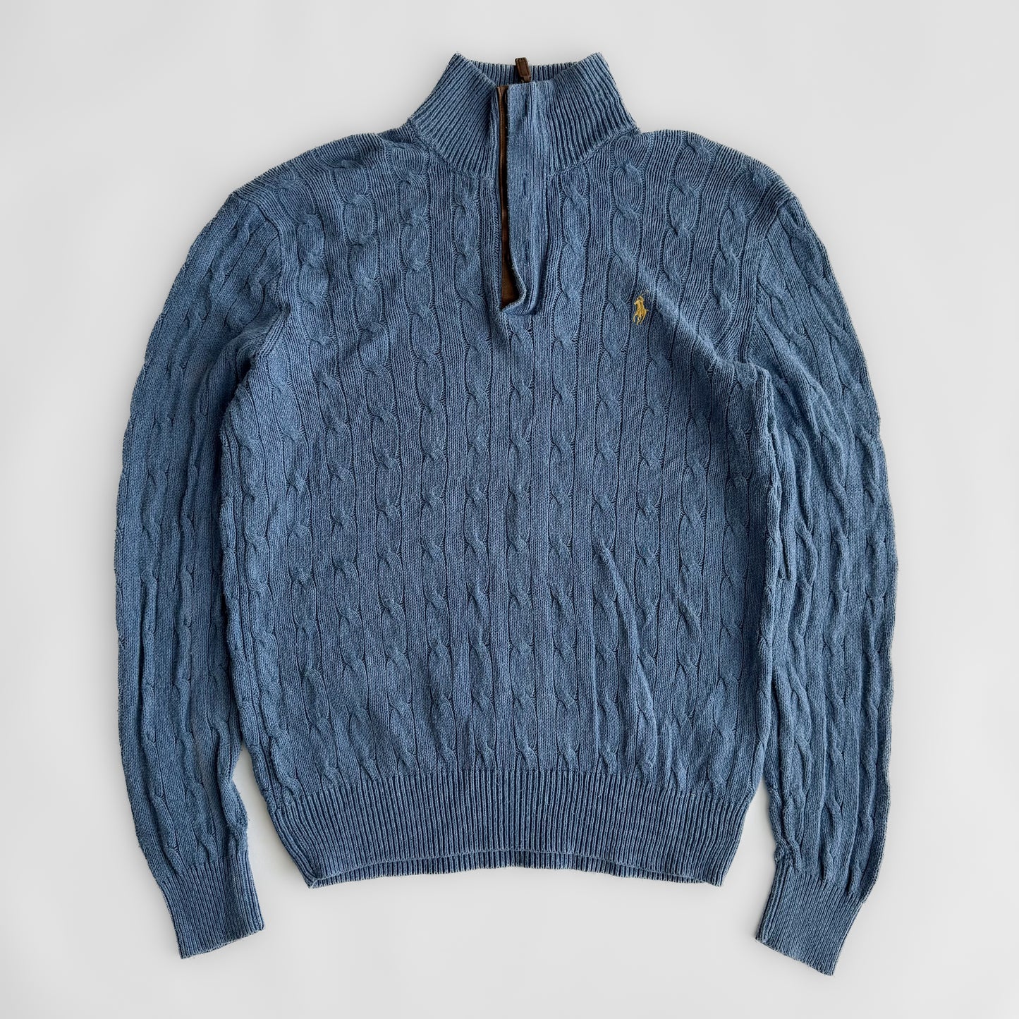 Ralph Lauren Cable Knit Quarter Zip - Medium