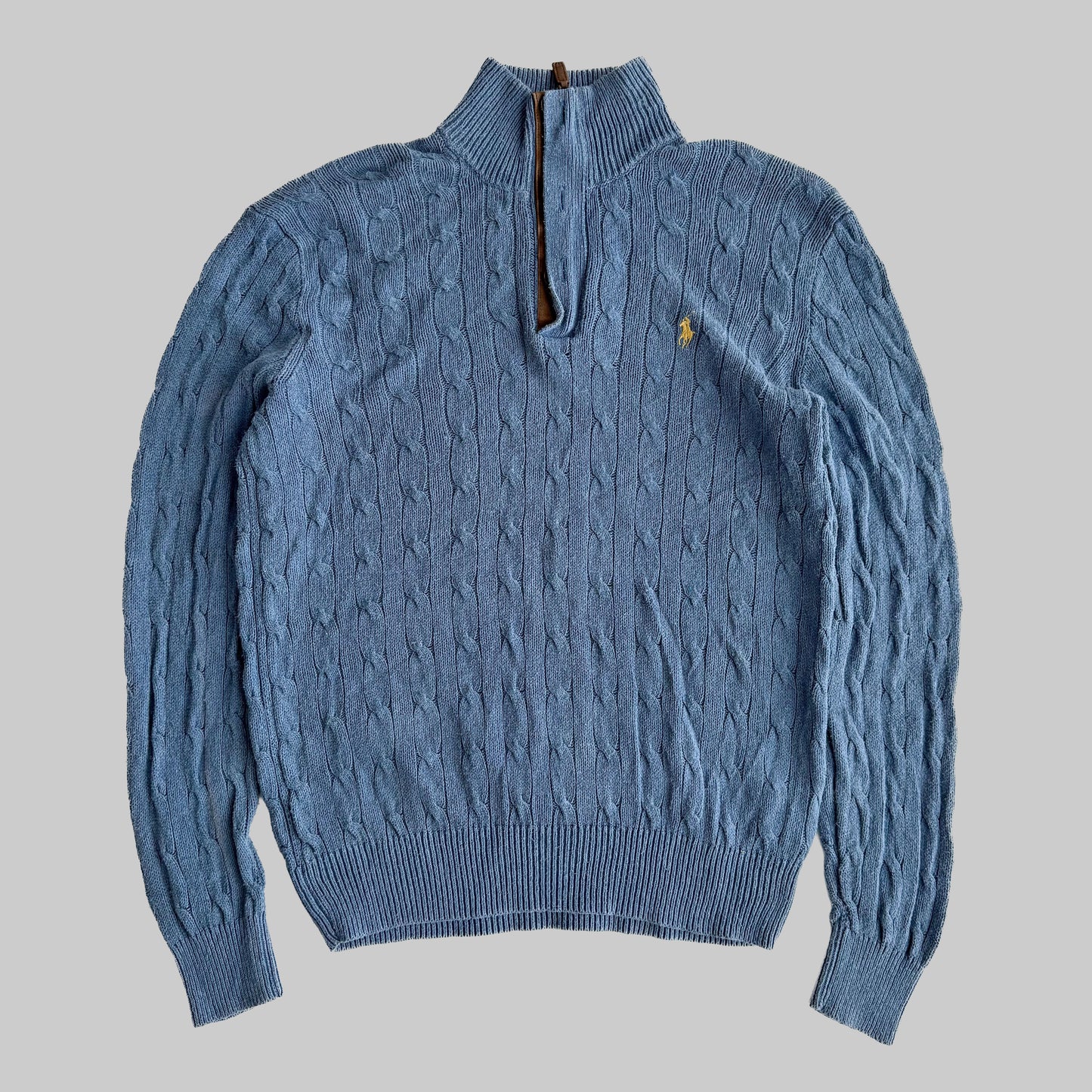 Ralph Lauren Cable Knit Quarter Zip - Medium