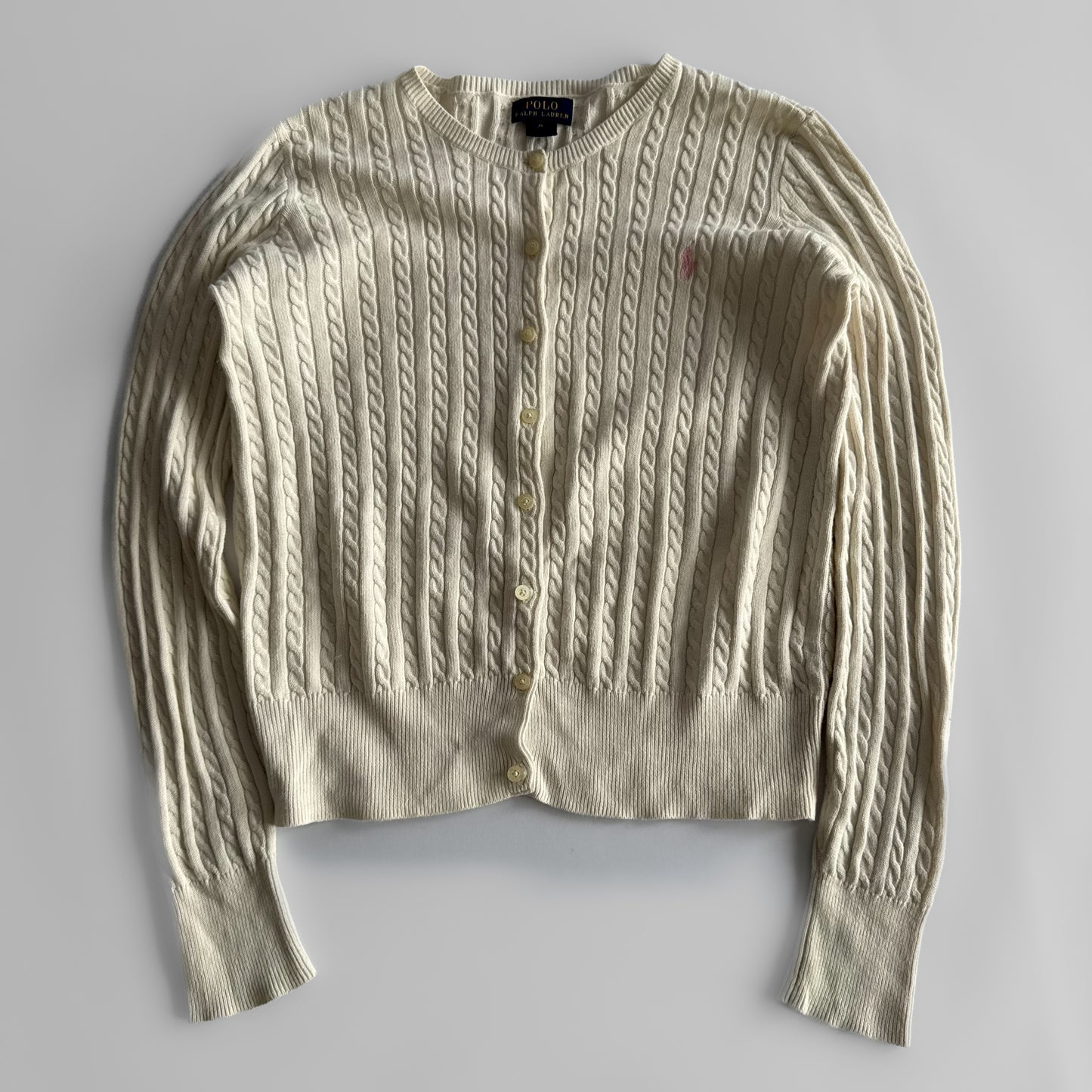 Ralph Lauren Cable Knit Cardigan - Small