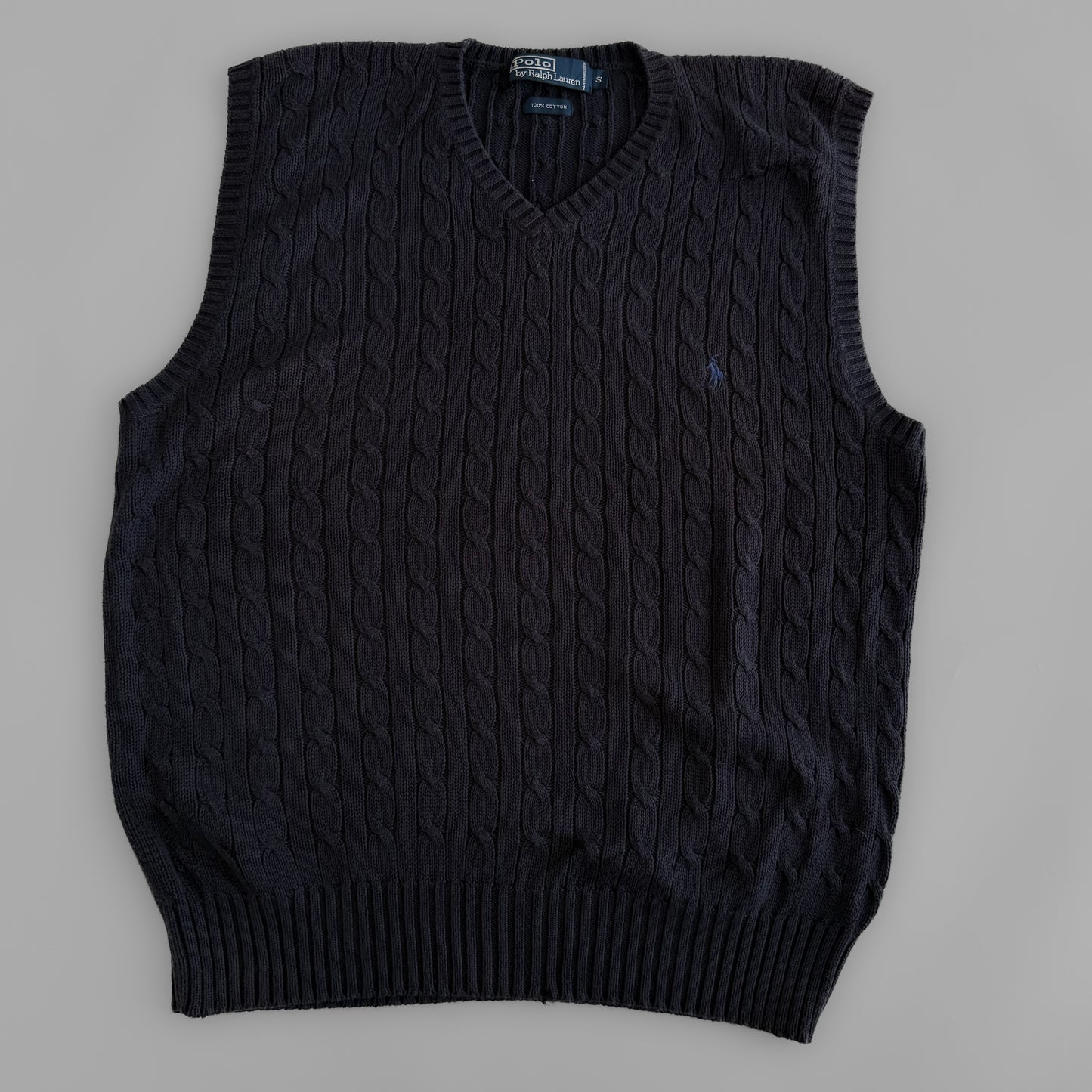Ralph Lauren Cable Knit Vest - Small