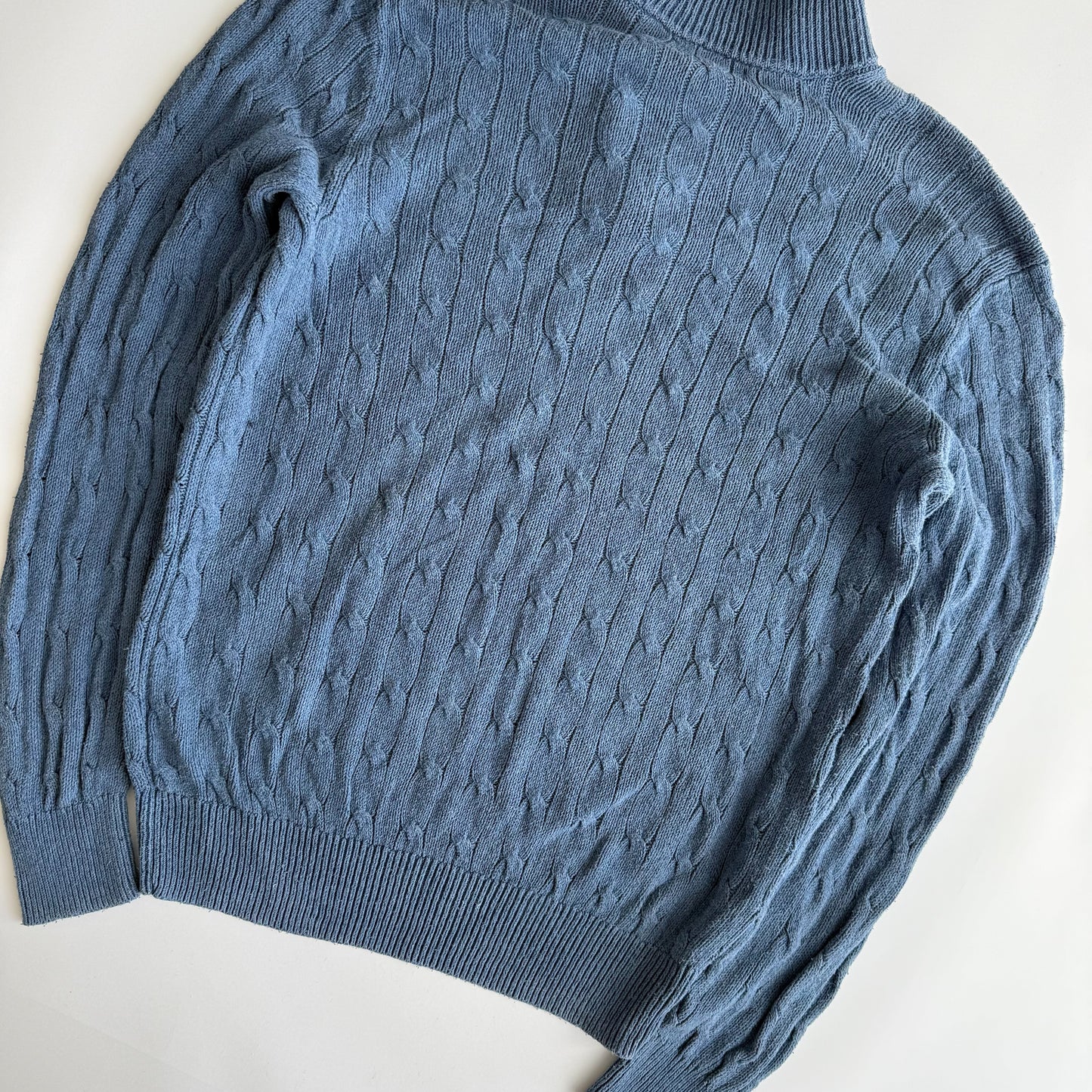 Ralph Lauren Cable Knit Quarter Zip - Medium