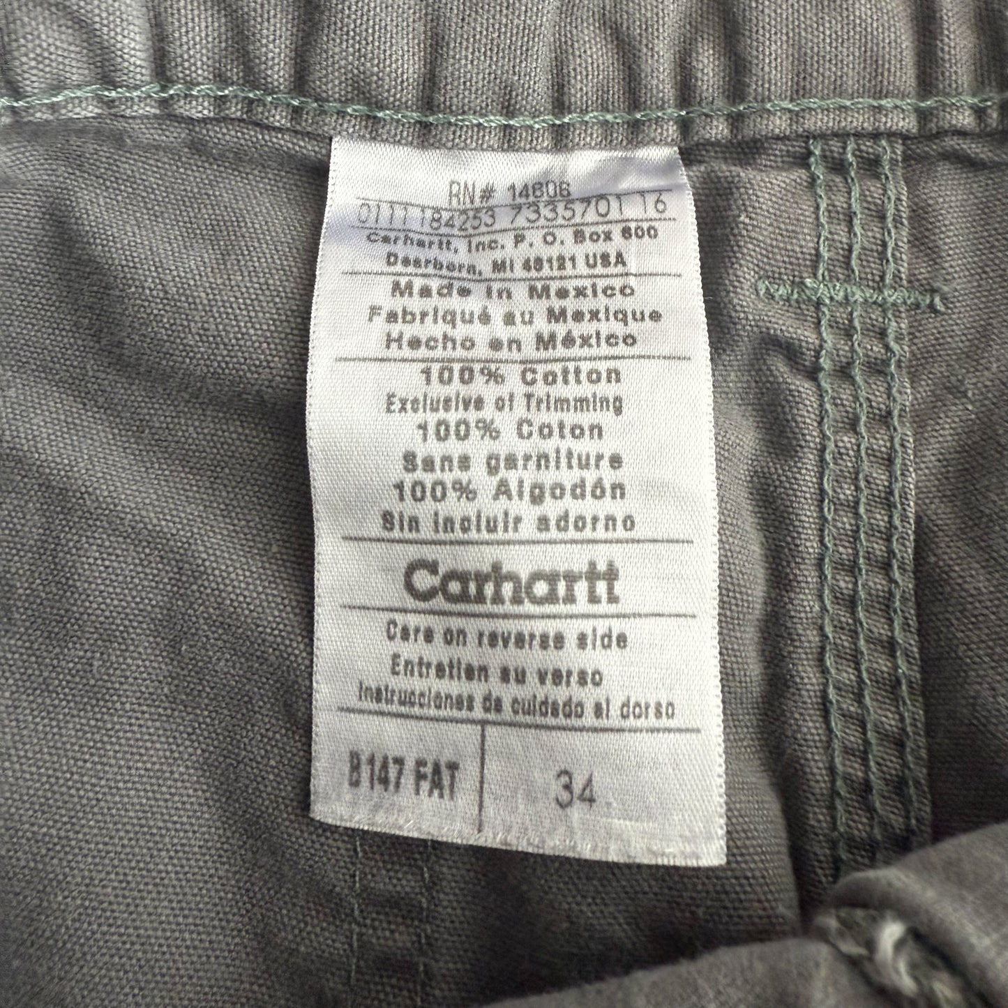 Carhartt Carpenter Shorts - 34”