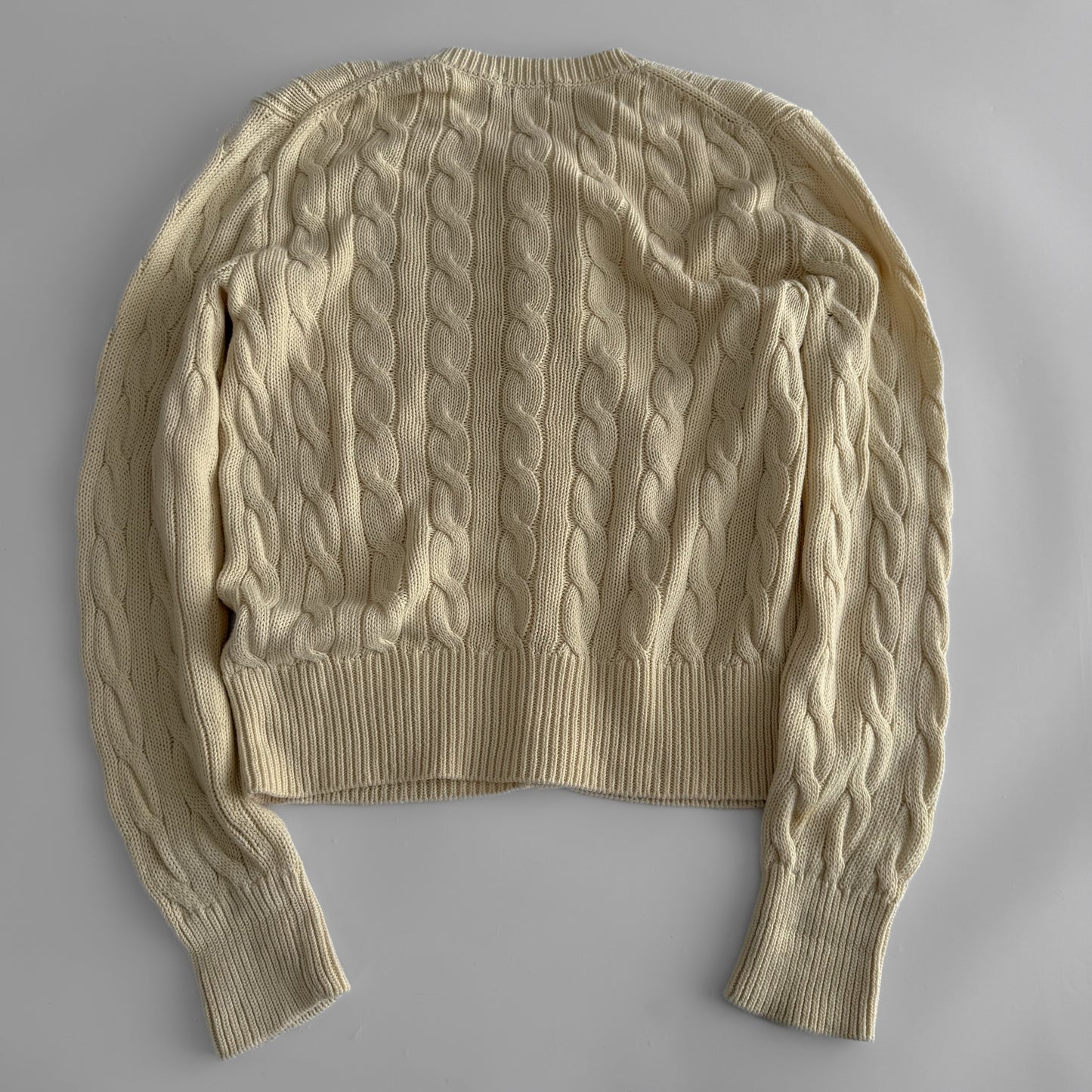 Ralph Lauren Cable Knit Cardigan - Large