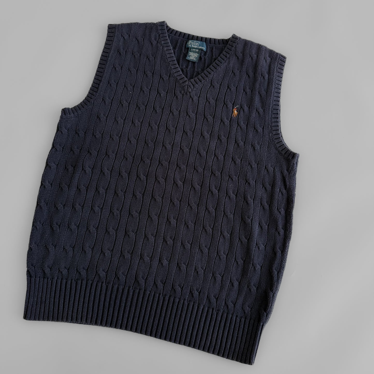 Ralph Lauren Cable Knit Vest - Small