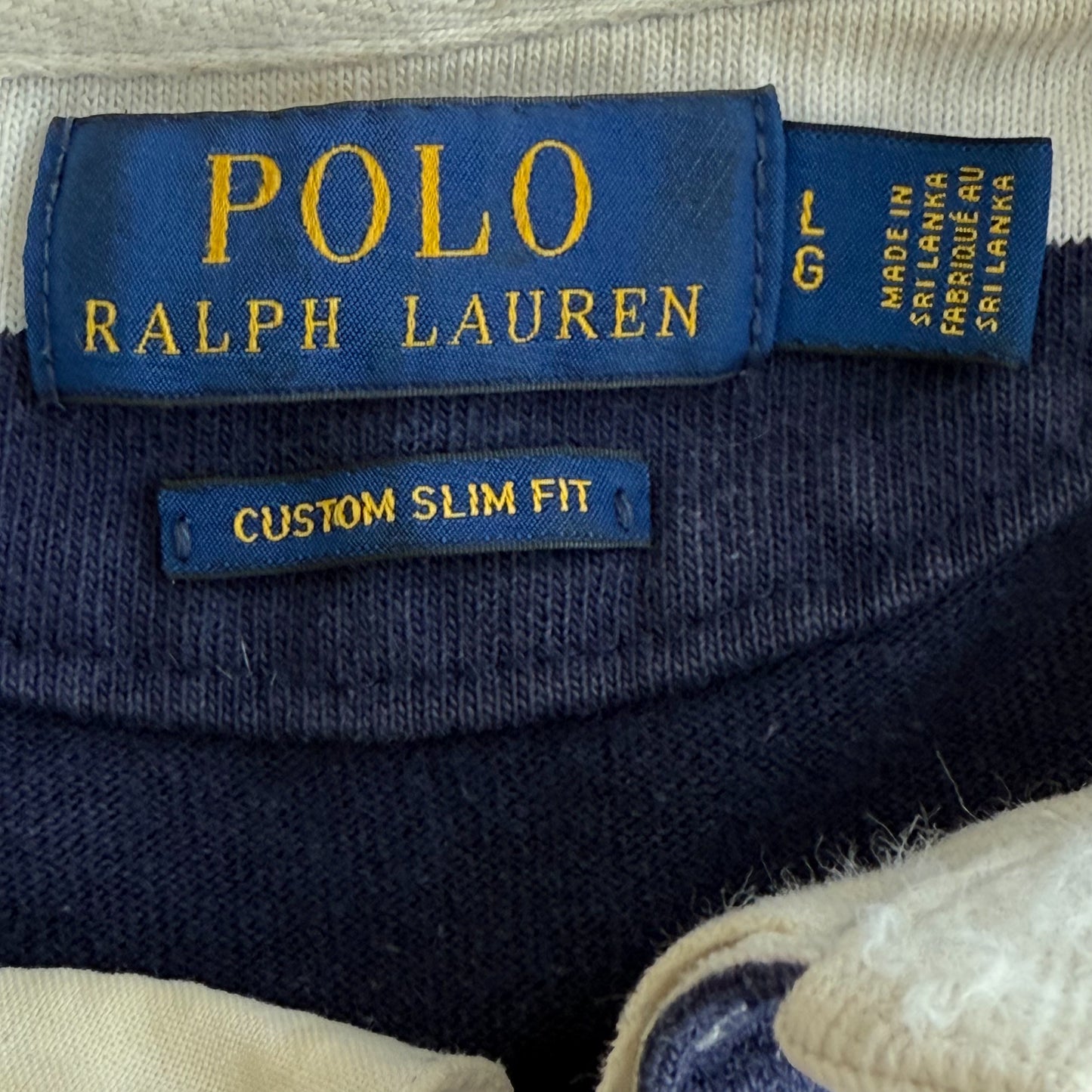 Ralph Lauren Striped Rugby Shirt - Large