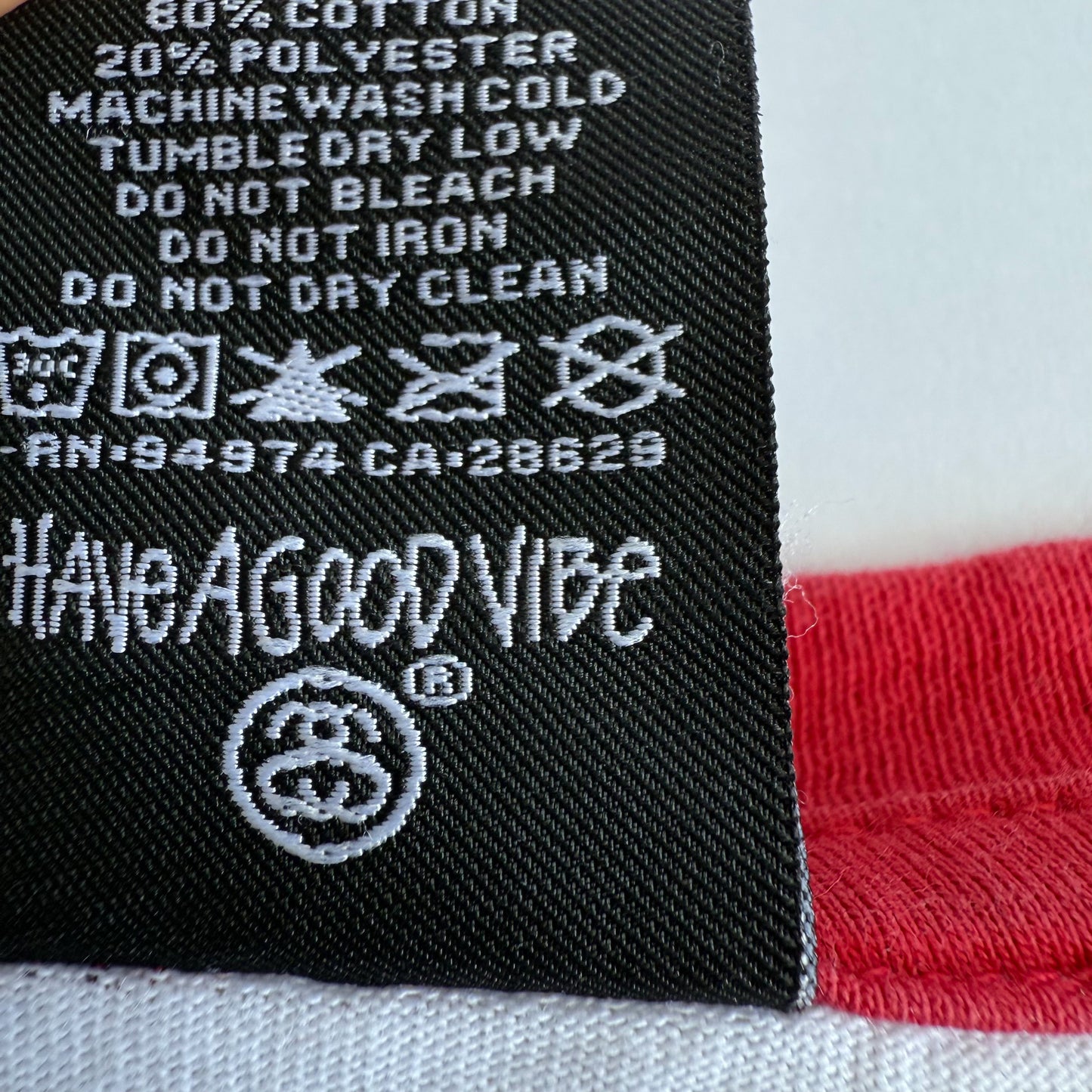 00s Stussy Printed T-Shirt - XL