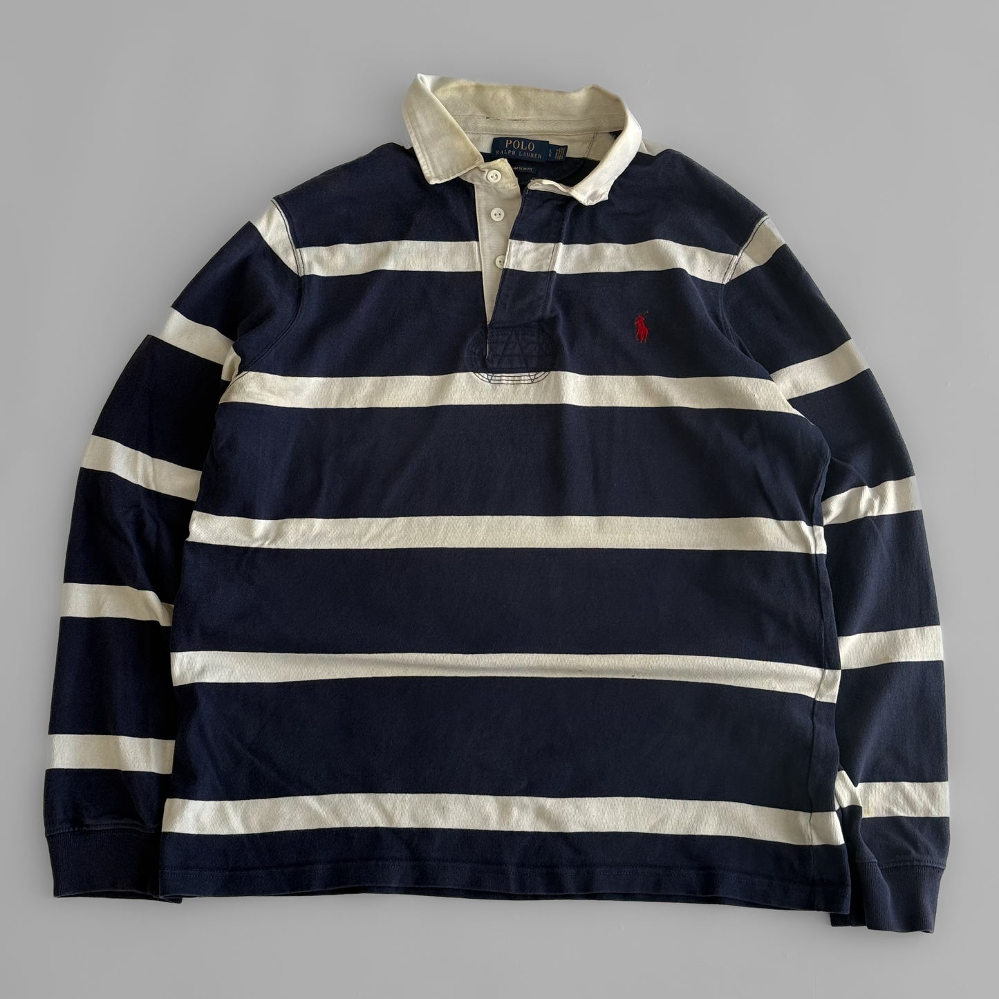 Ralph Lauren Striped Rugby Shirt - Large