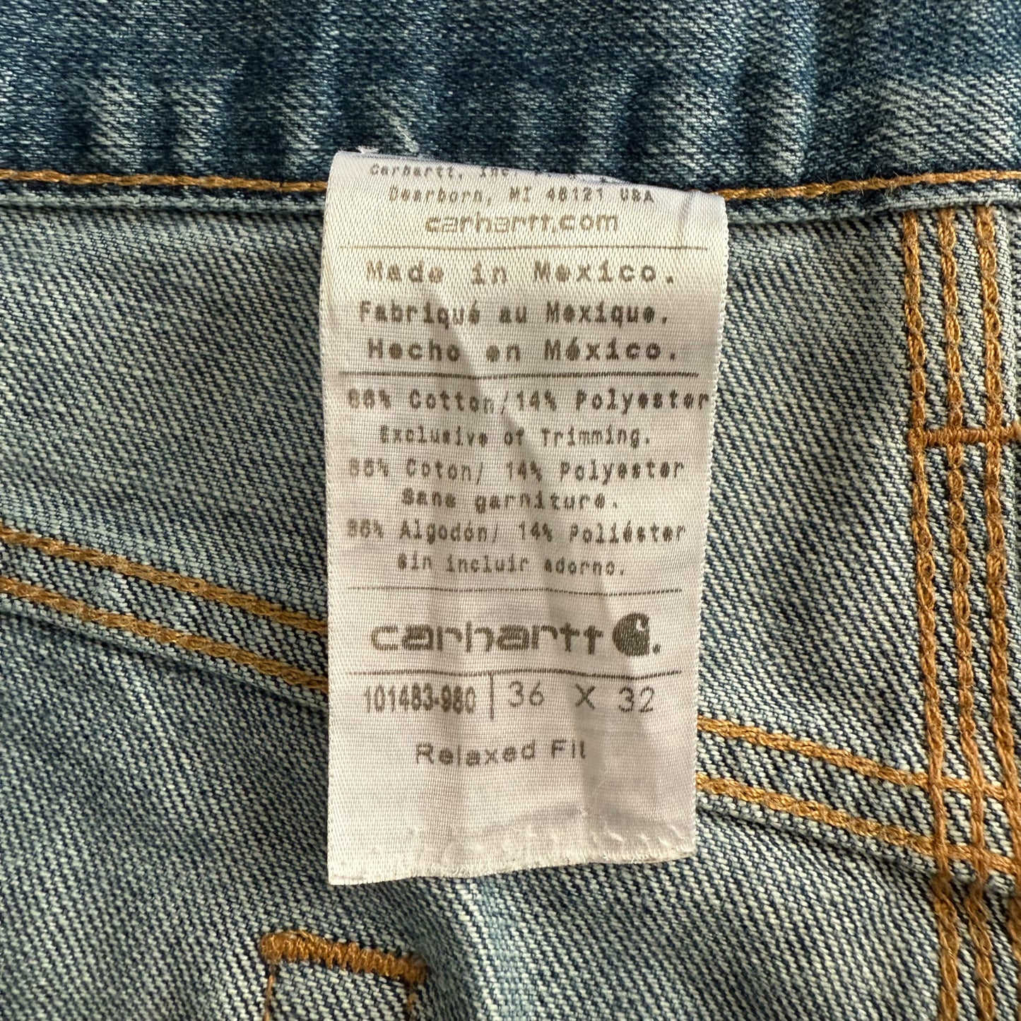 Carhartt Straight Leg Jeans - 36 X 32