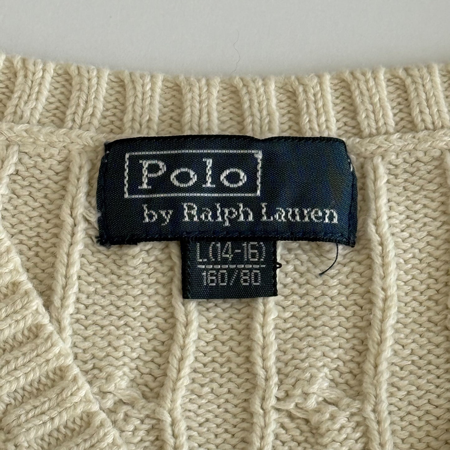 Ralph Lauren Cable Knit Vest - Medium