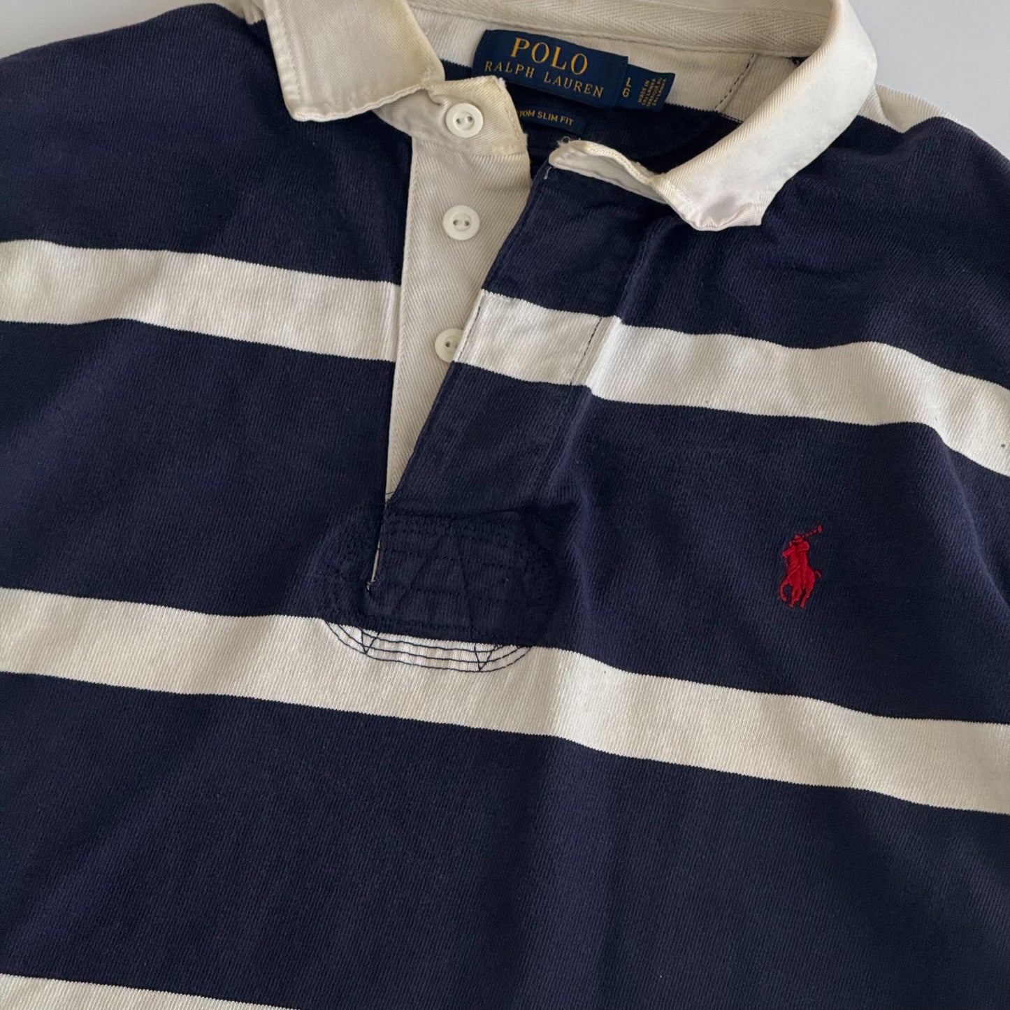 Ralph Lauren Striped Rugby Shirt - Large