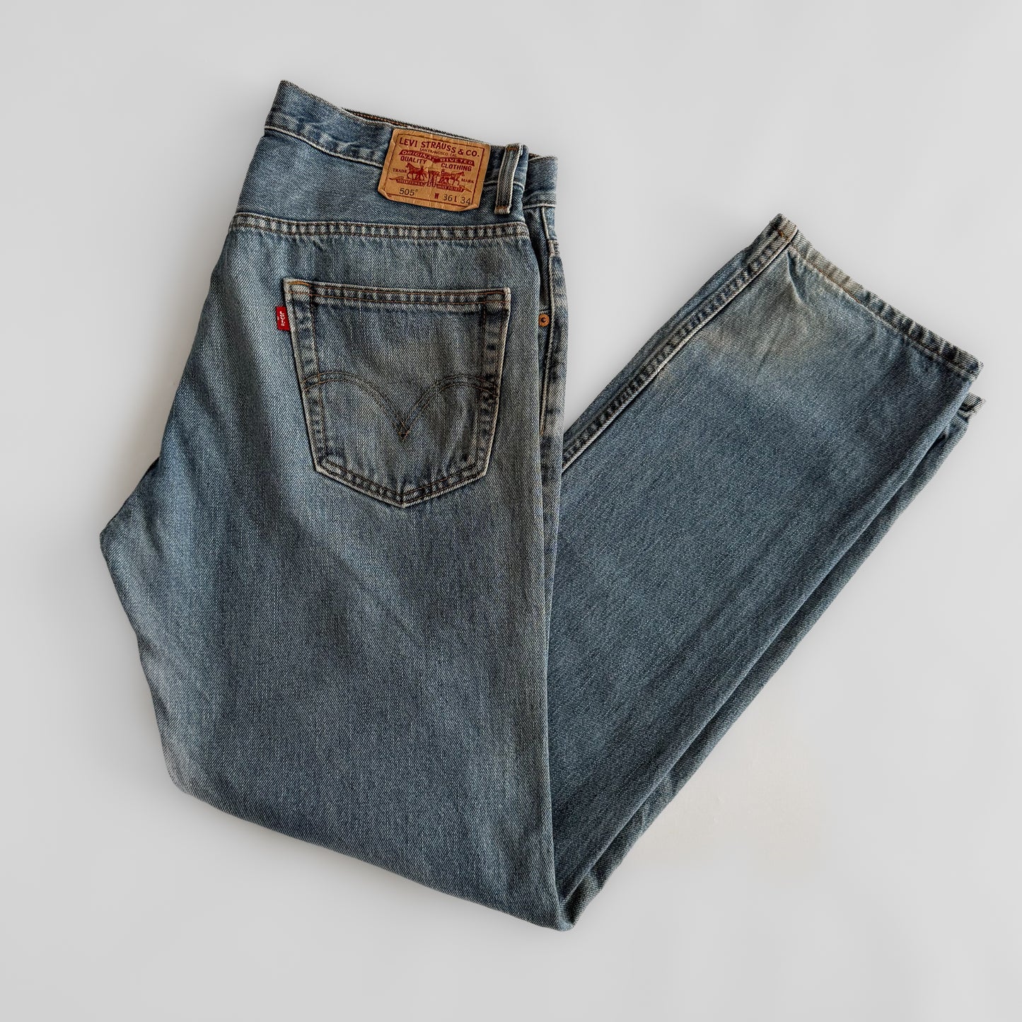 Levis 505 Straight Leg Jeans - 36 X 34