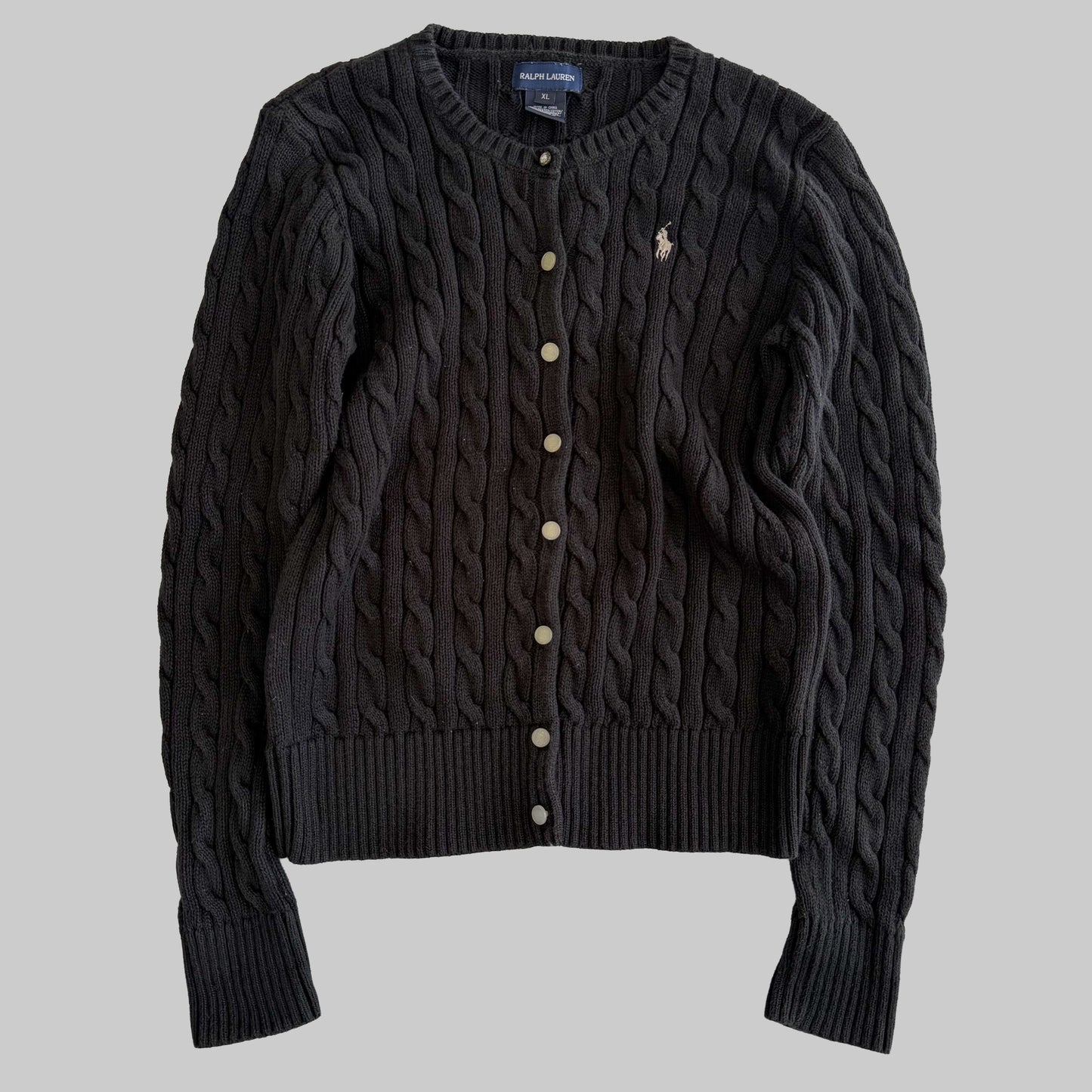 Ralph Lauren Cable Knit Cardigan - Small