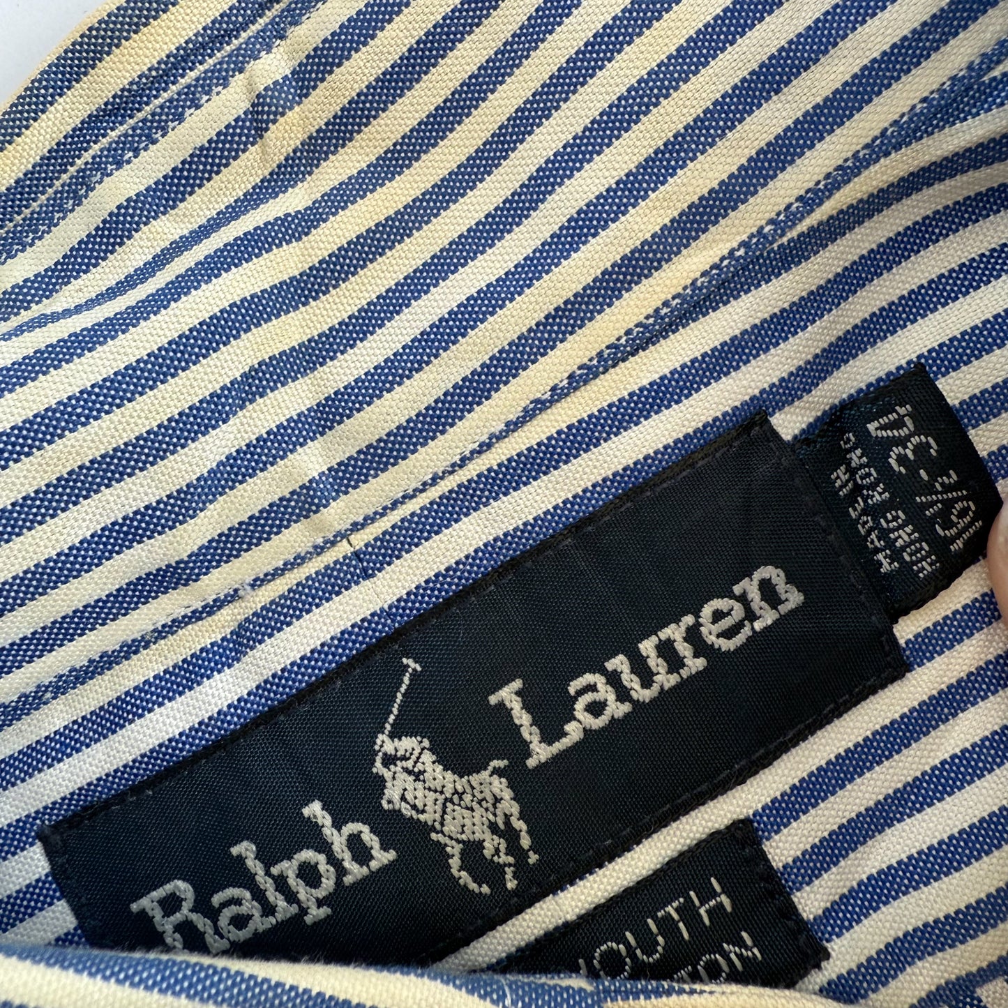 Ralph Lauren Striped Button Up Shirt - Large