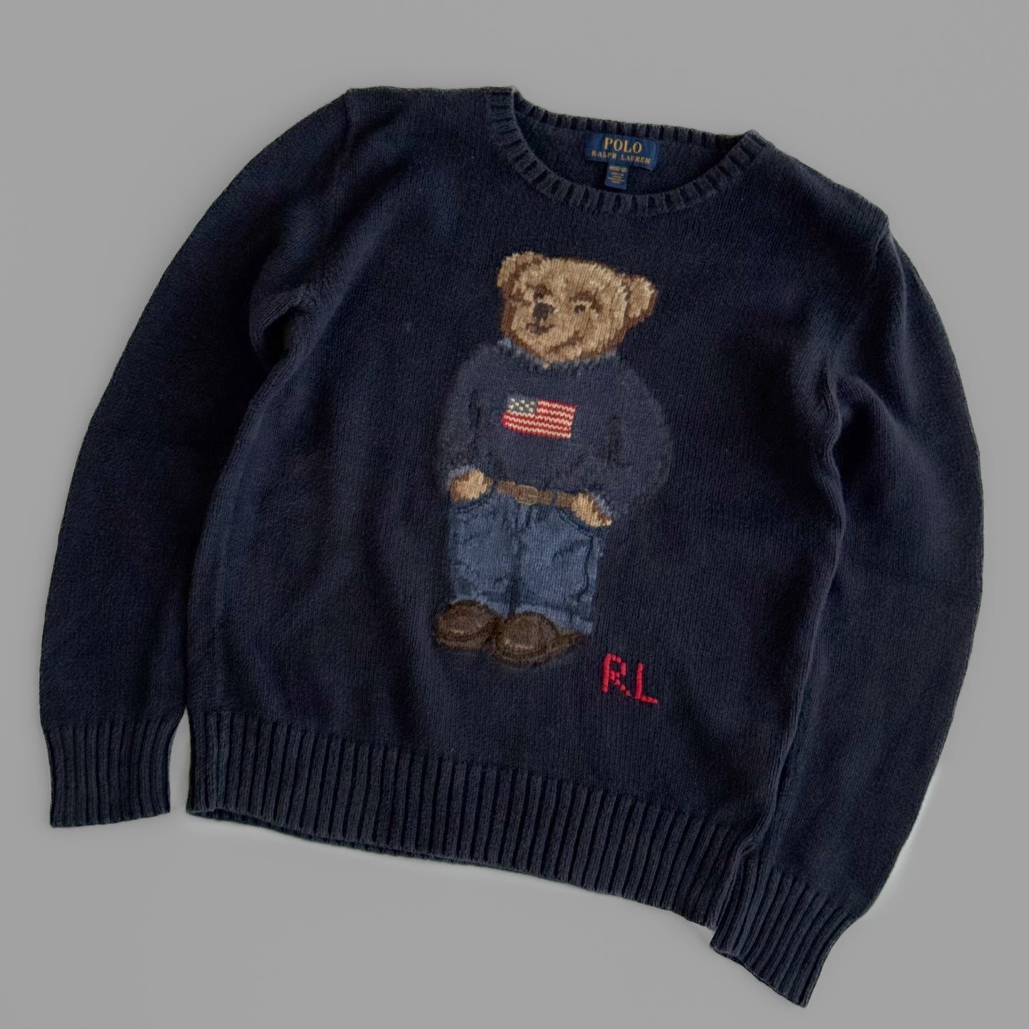 Ralph Lauren Bear Knit - Small