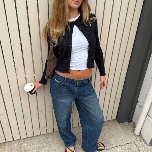 Ralph Lauren Cable Knit Cardigan - Medium