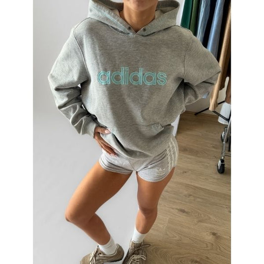 Y2K Adidas Spell Out Hoodie - XL