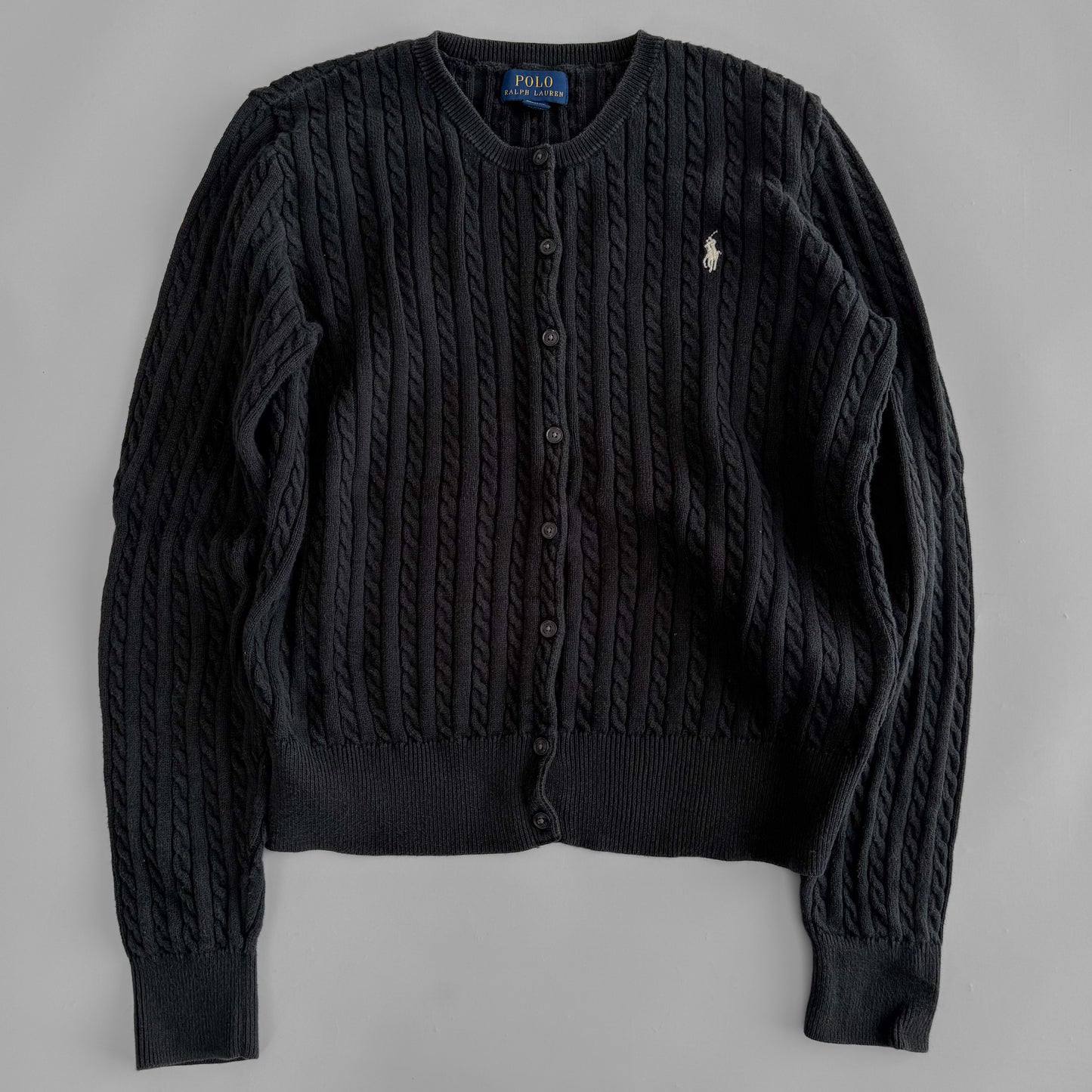 Ralph Lauren Cable Knit Cardigan - Small
