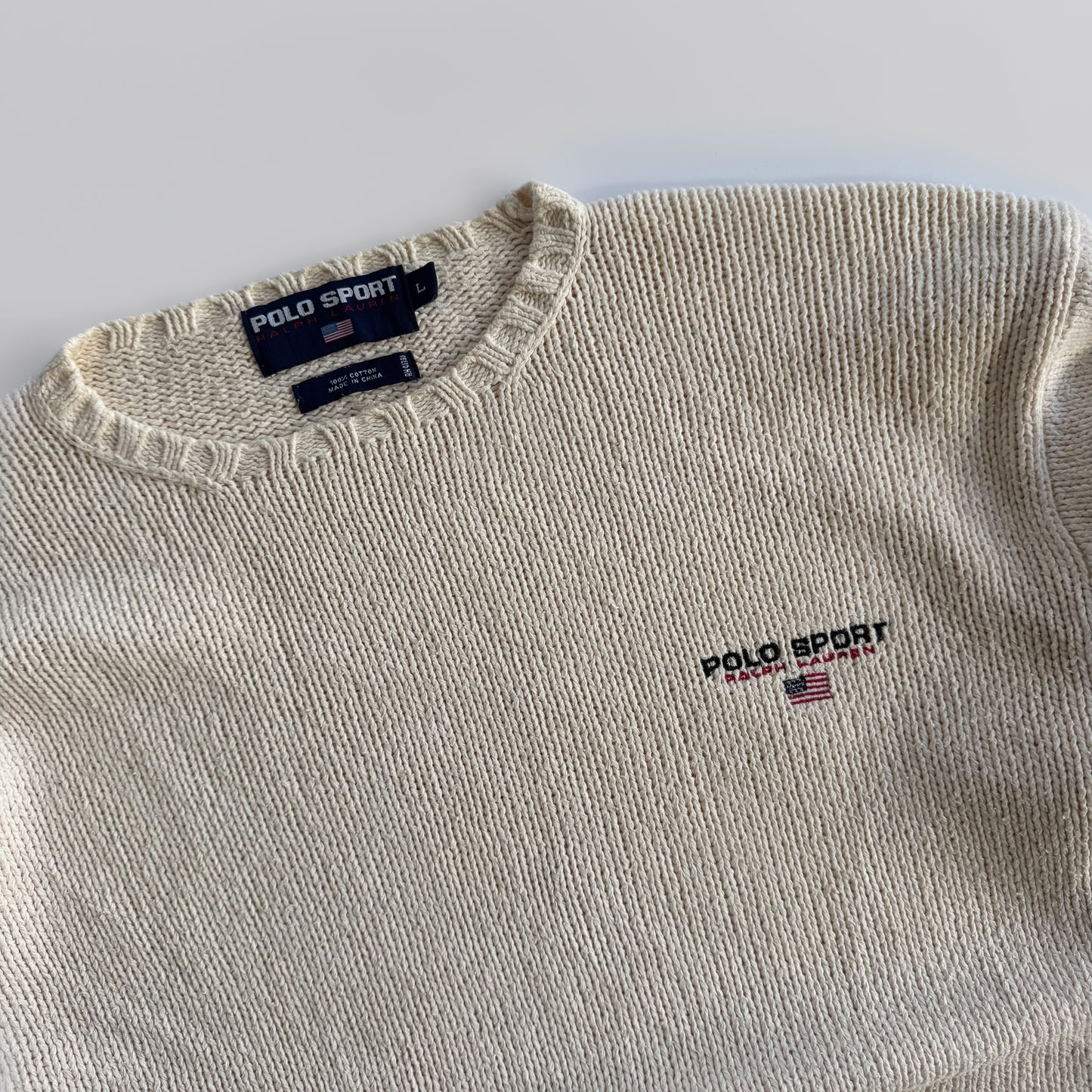 Polo Sport Heavy Knit Sweater - Large