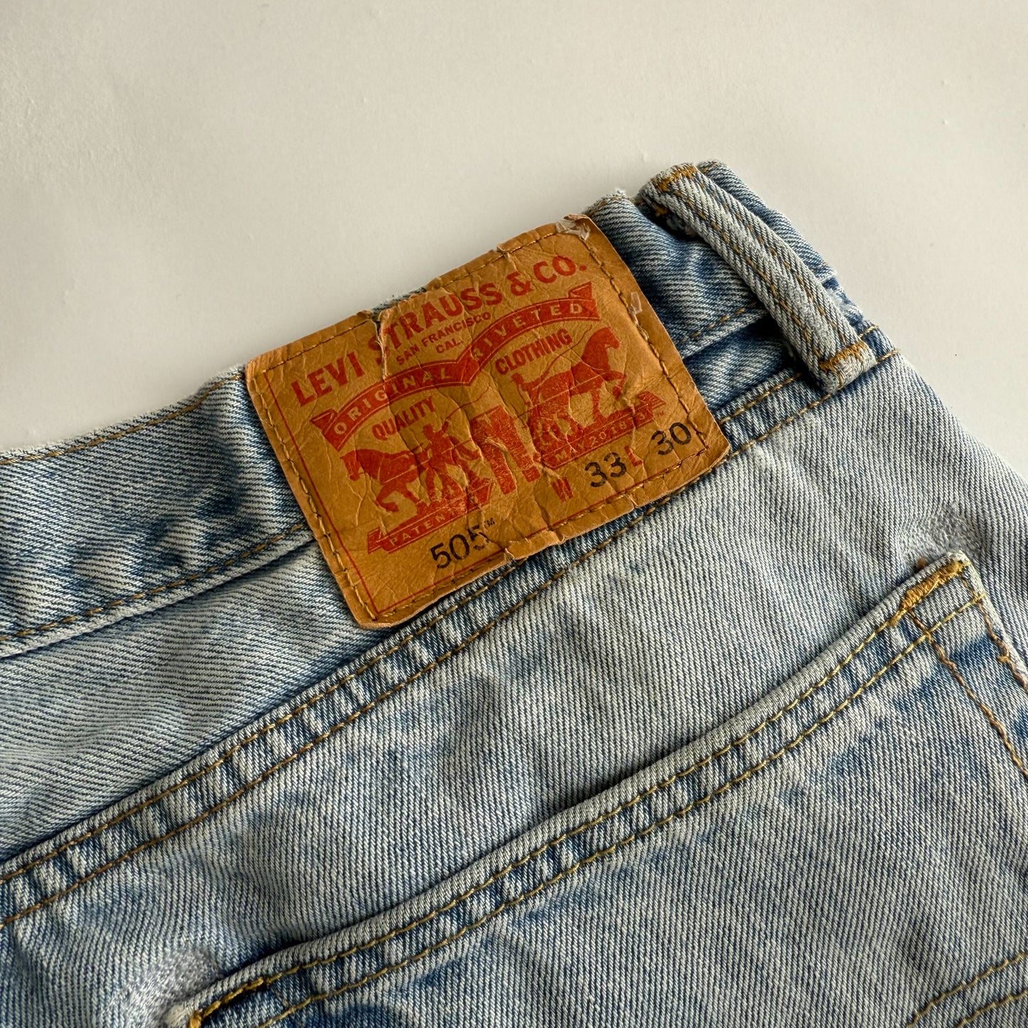 Levis 505 Straight Cut Jeans - 33 X 30