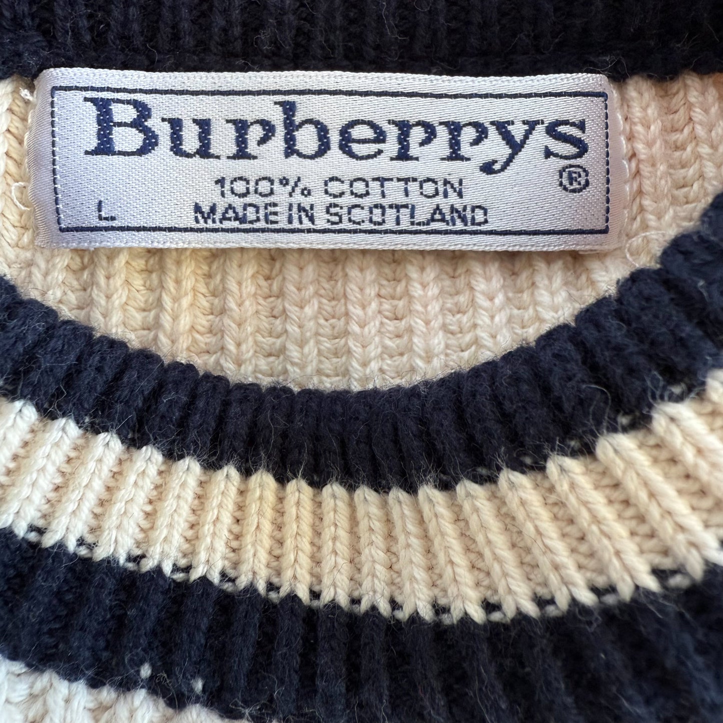 Burberry Ribbed Sweatshirt - Large