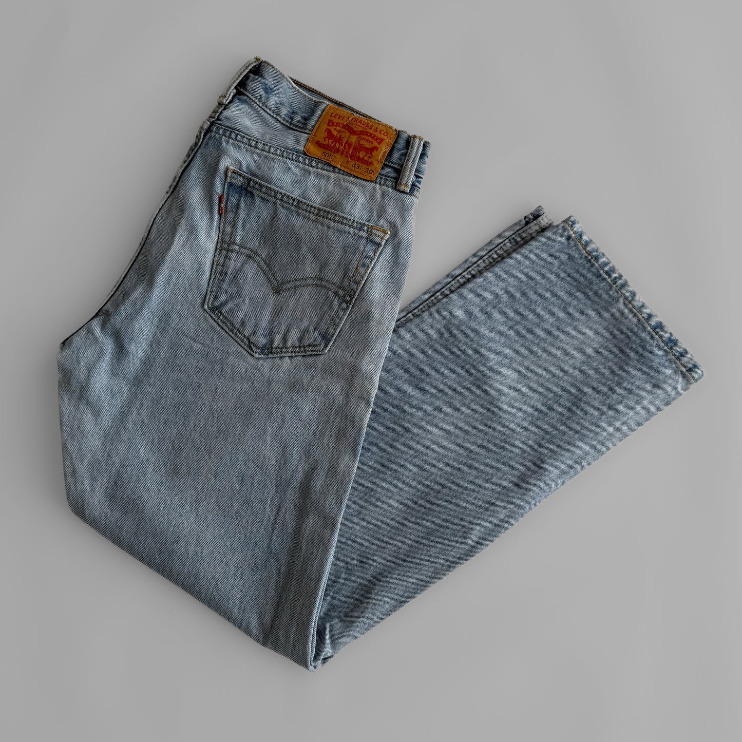Levis 505 Straight Cut Jeans - 33 X 30