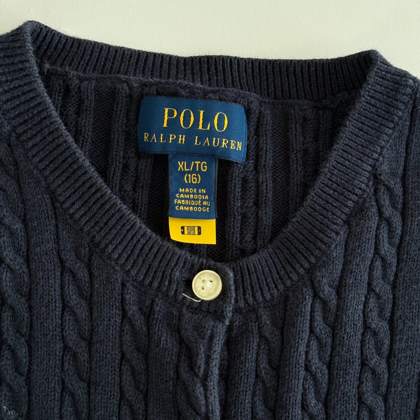 Ralph Lauren Cable Knit Cardigan - Small