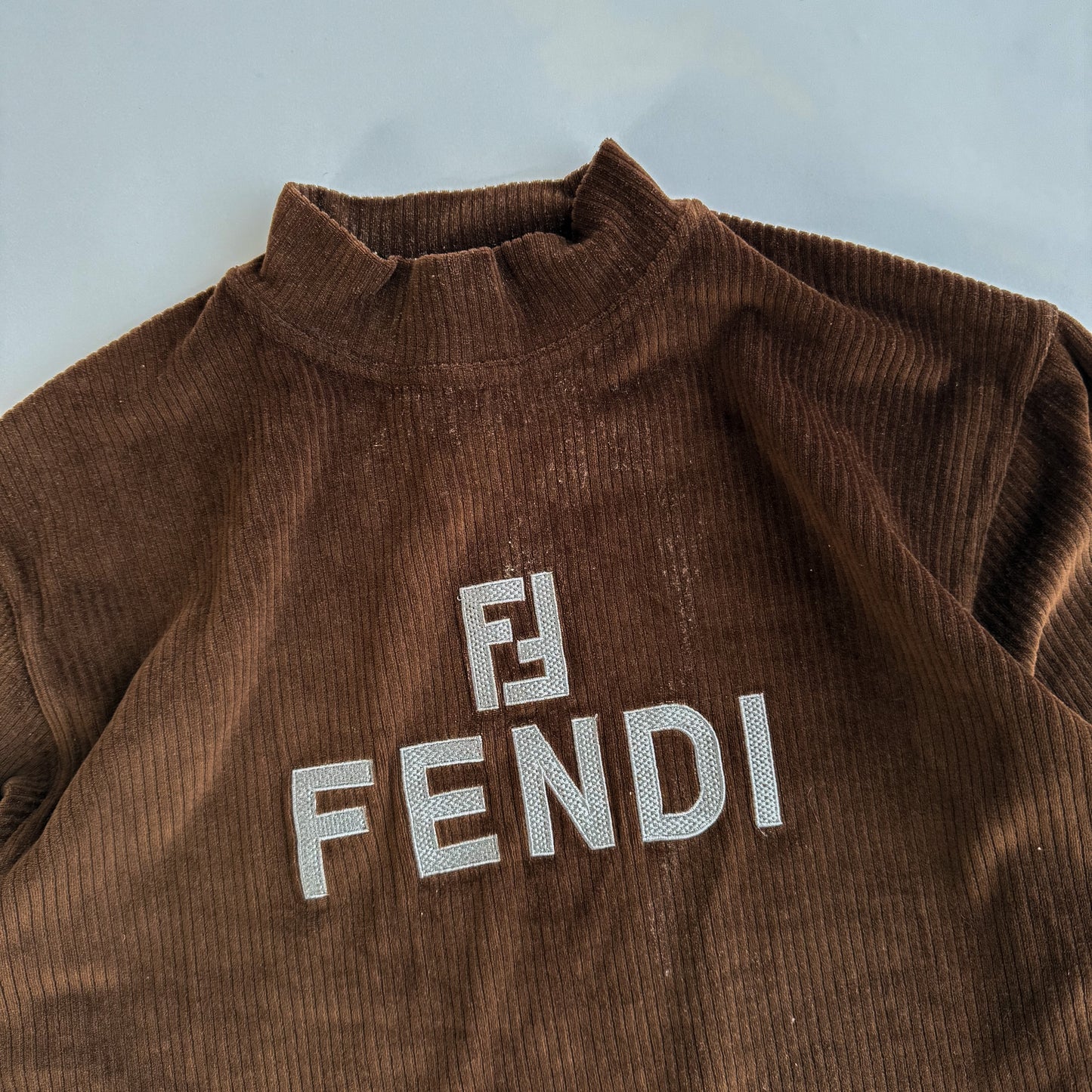 90s Fendi Velvet Sweatshirt - Medium