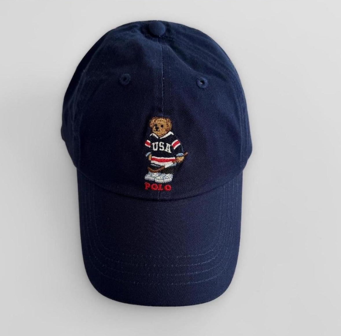 Polo Hockey Bear Cap