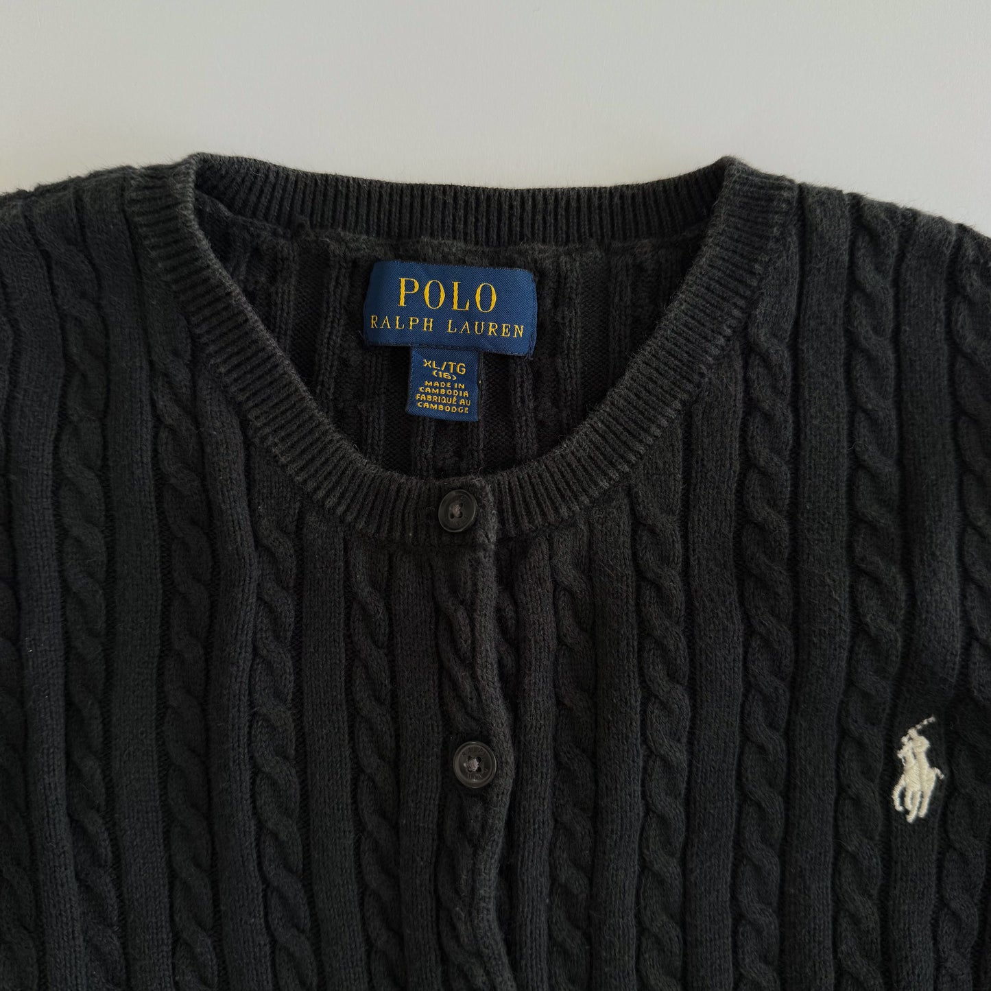 Ralph Lauren Cable Knit Cardigan - Small