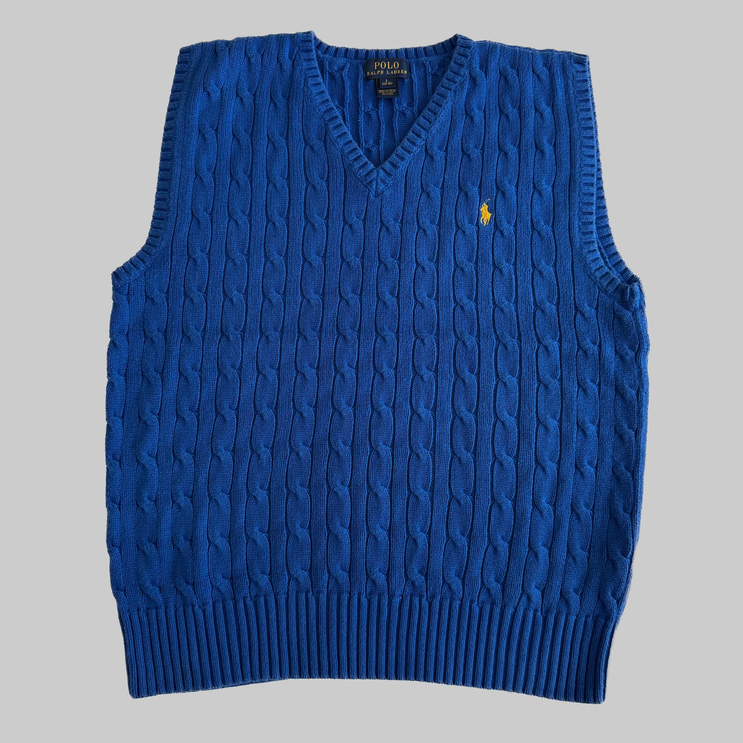 Ralph Lauren Cable Knit Vest - Medium