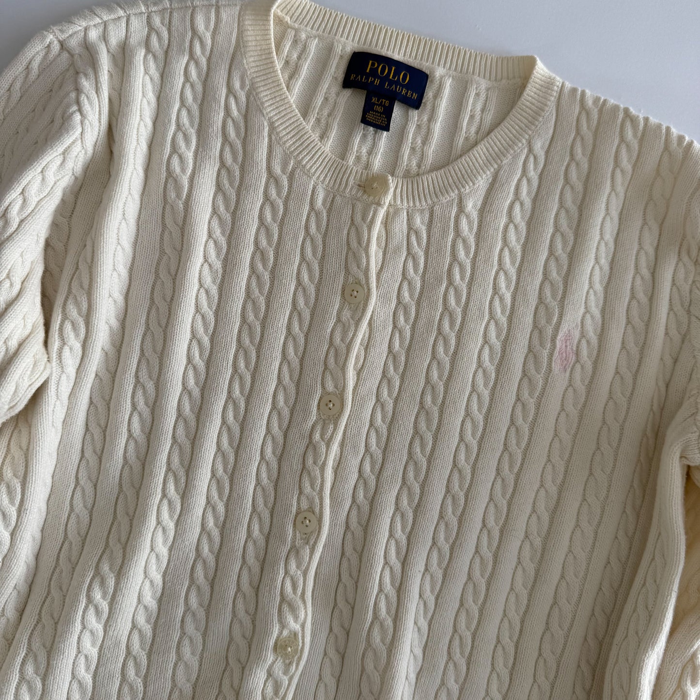 Ralph Lauren Cable Knit Cardigan - Medium