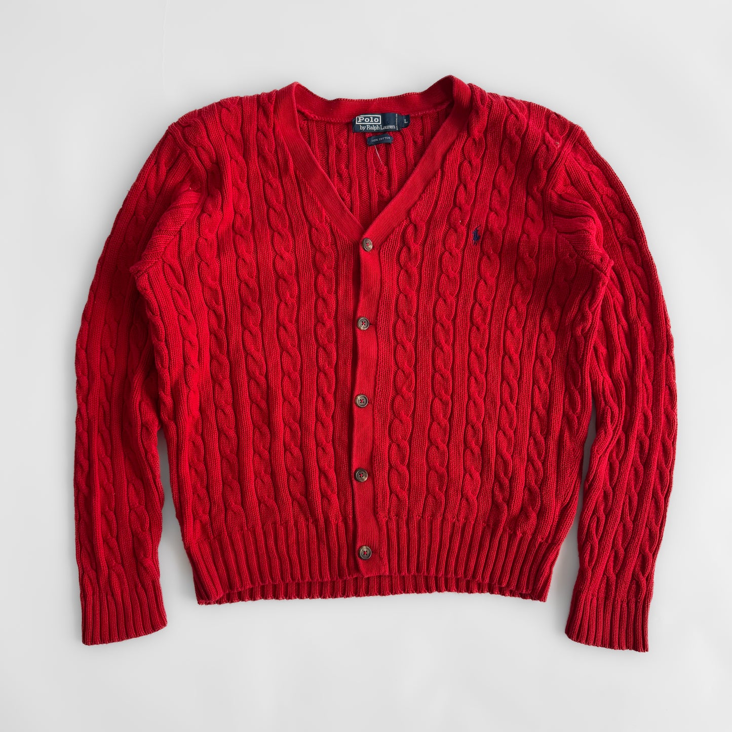 Ralph Lauren Cable Knit Cardigan - Large (mens)
