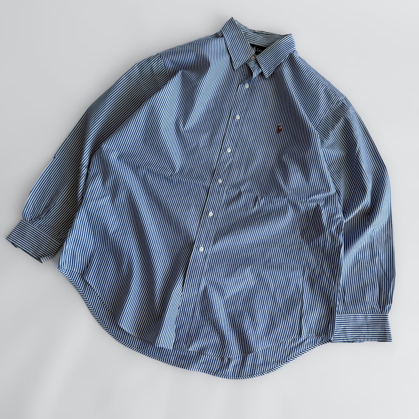 Ralph Lauren Striped Button Up Shirt - Large